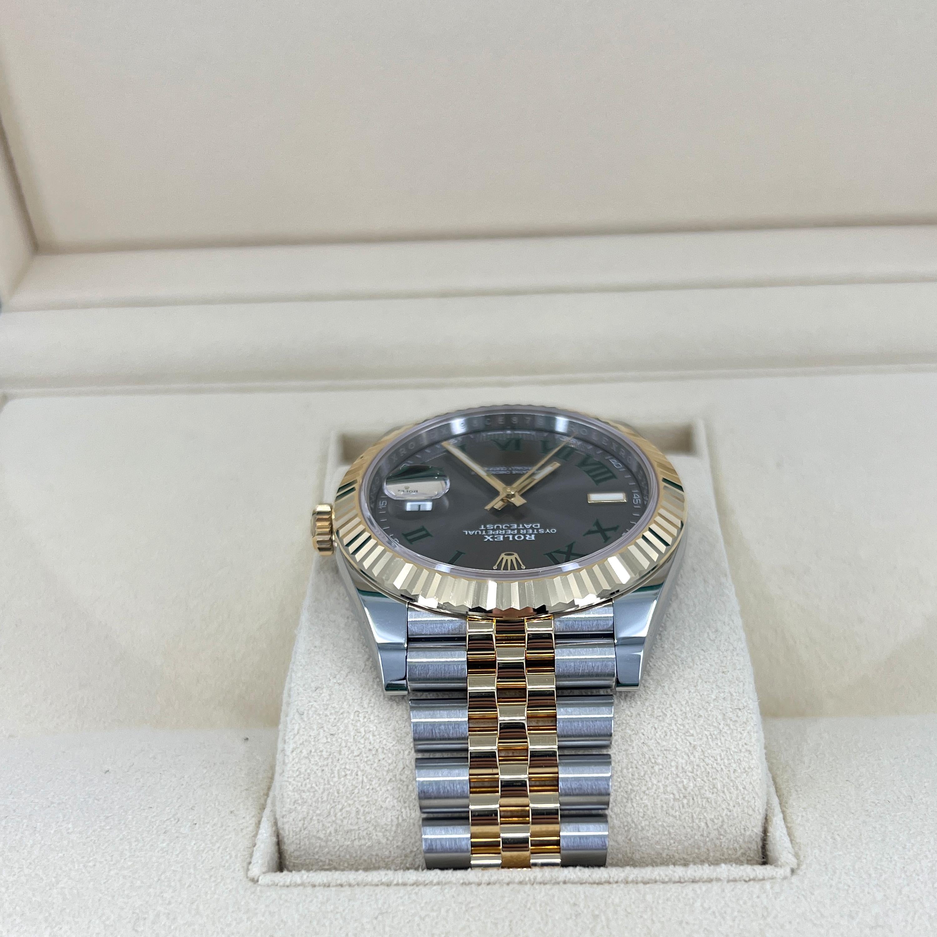 Unworn Rolex Datejust 41 Slate Jubilee Reference# 126333, Complete set, 2025 For Sale 1