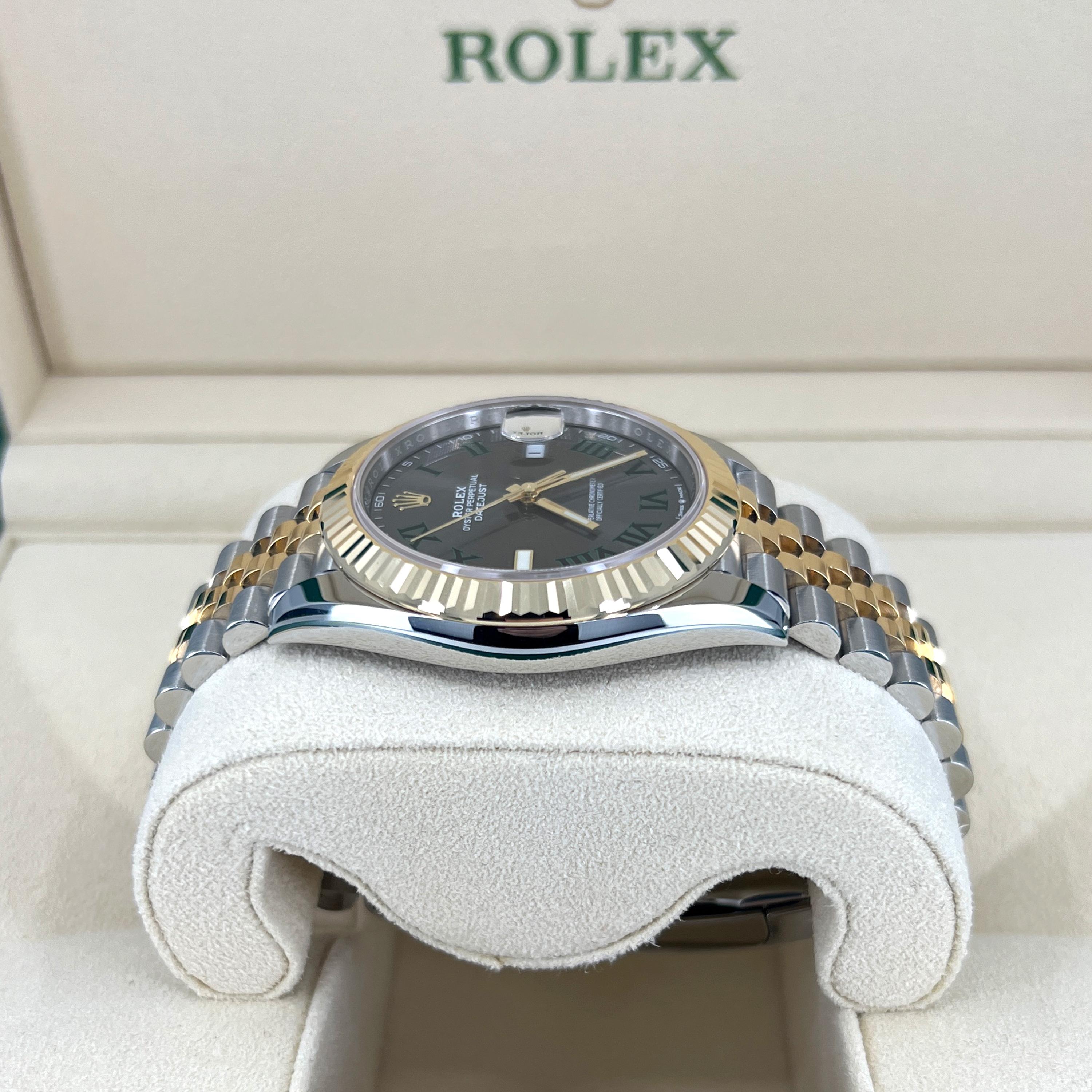 Unworn Rolex Datejust 41 Slate Jubilee Reference# 126333, Complete set, 2025 For Sale 2