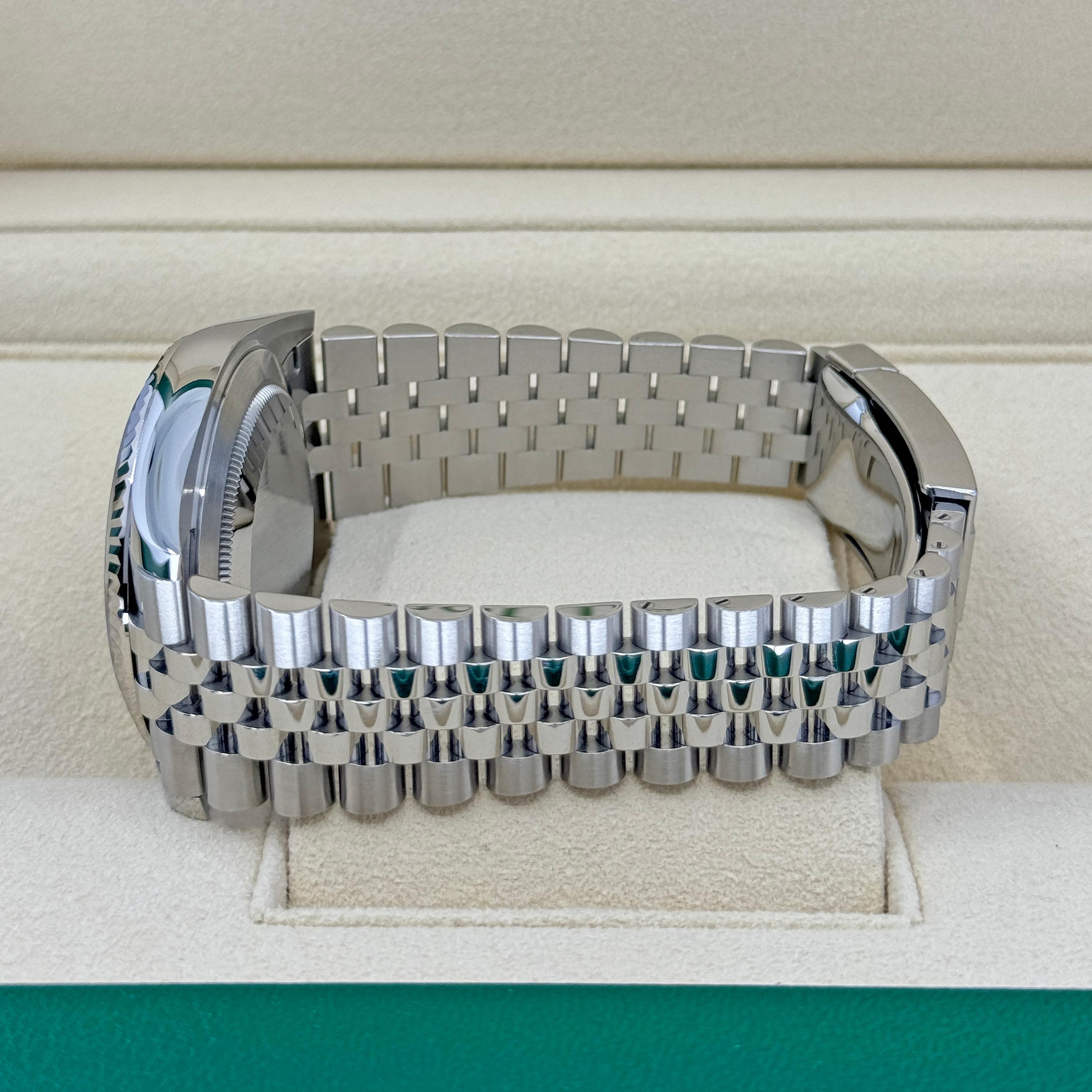 Ungetragene Rolex Datejust 41 Slate Jubilee Reference# 126334, Komplettset, 2025 im Angebot 8