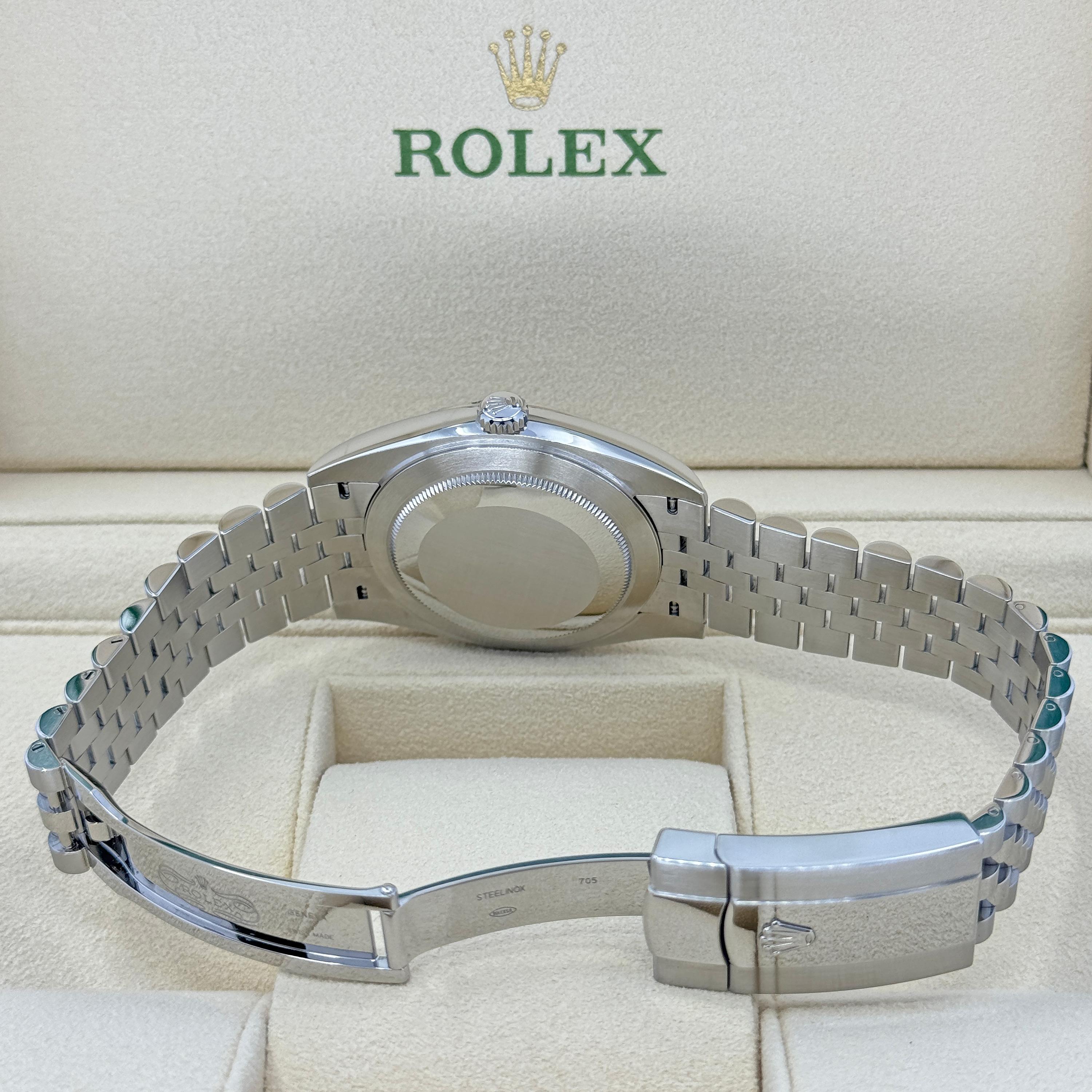 Ungetragene Rolex Datejust 41 Slate Jubilee Reference# 126334, Komplettset, 2025 im Angebot 11
