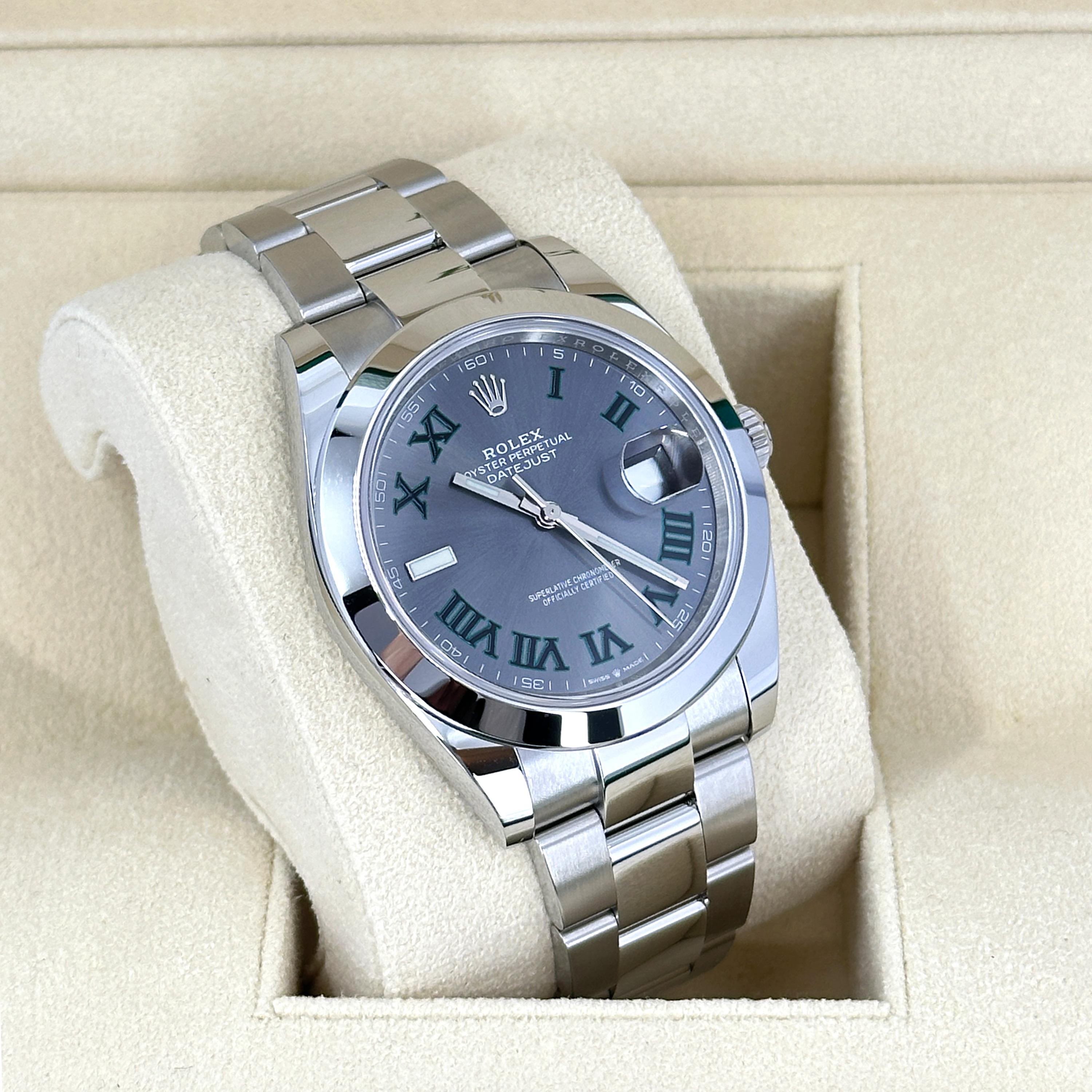 Rolex Datejust 41 Pizarra Oyster Referencia# 126300 sin usar, Juego completo, 2025 en venta 7