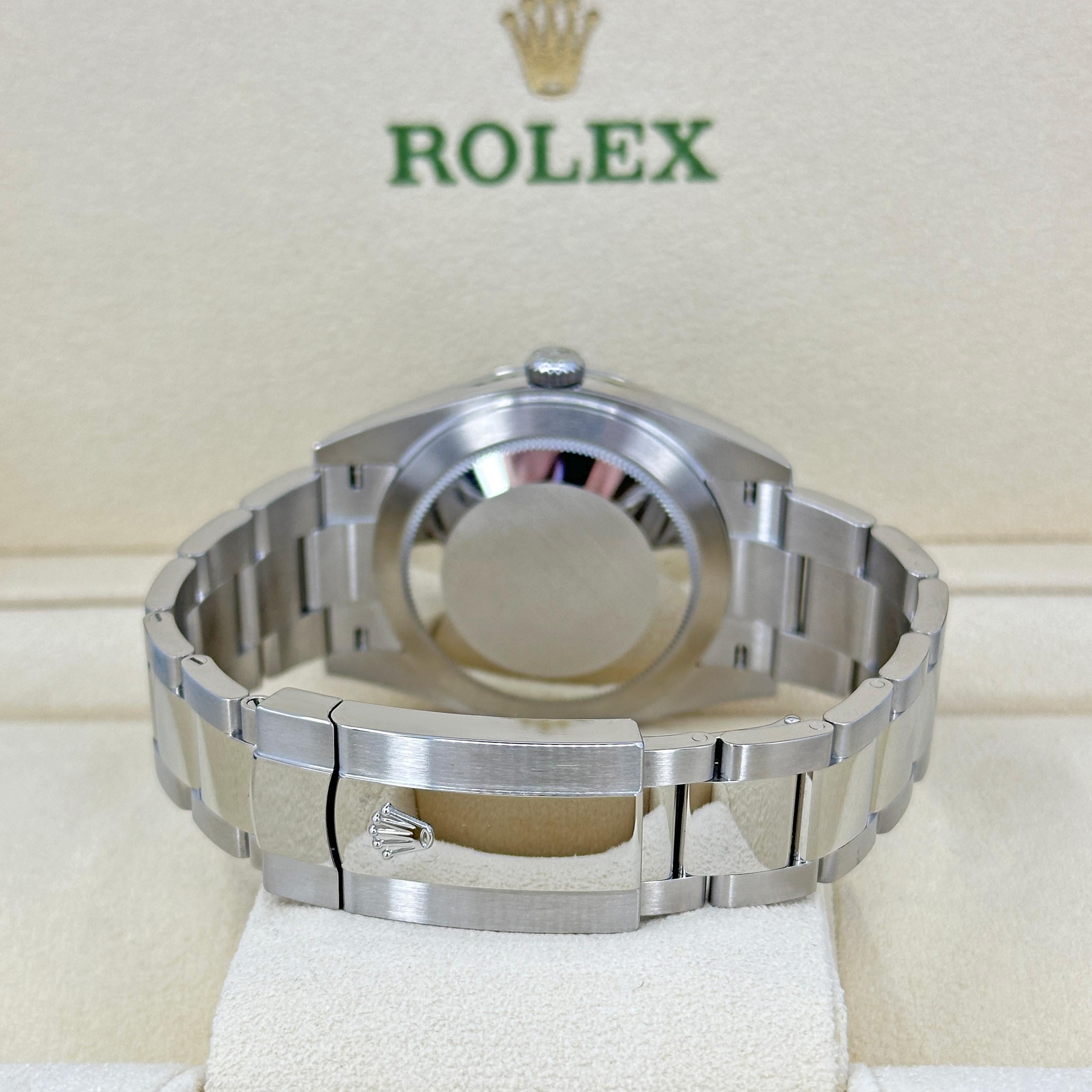 Rolex Datejust 41 Pizarra Oyster Referencia# 126300 sin usar, Juego completo, 2025 en venta 8