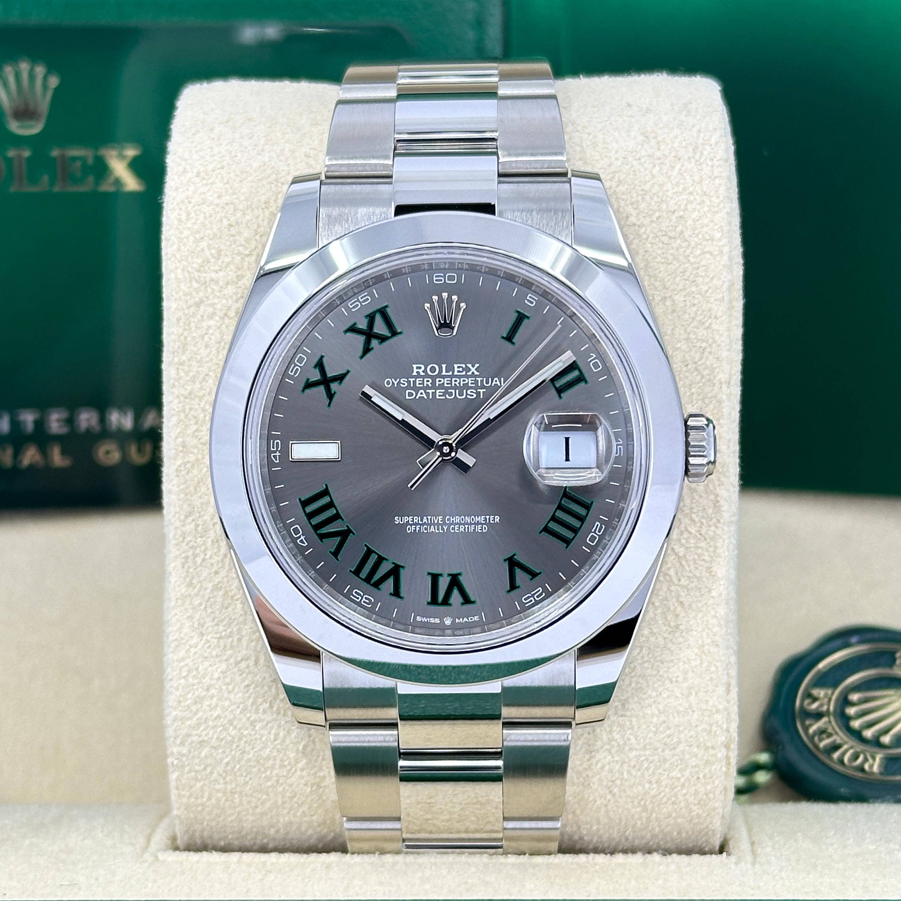 Rolex Datejust 41 Pizarra Oyster Referencia# 126300 sin usar, Juego completo, 2025 en Nuevo estado para la venta en New York, NY