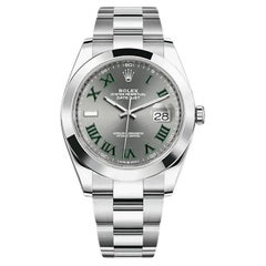Used Unworn Rolex Datejust 41 Slate Oyster Reference# 126300, Complete set, 2025