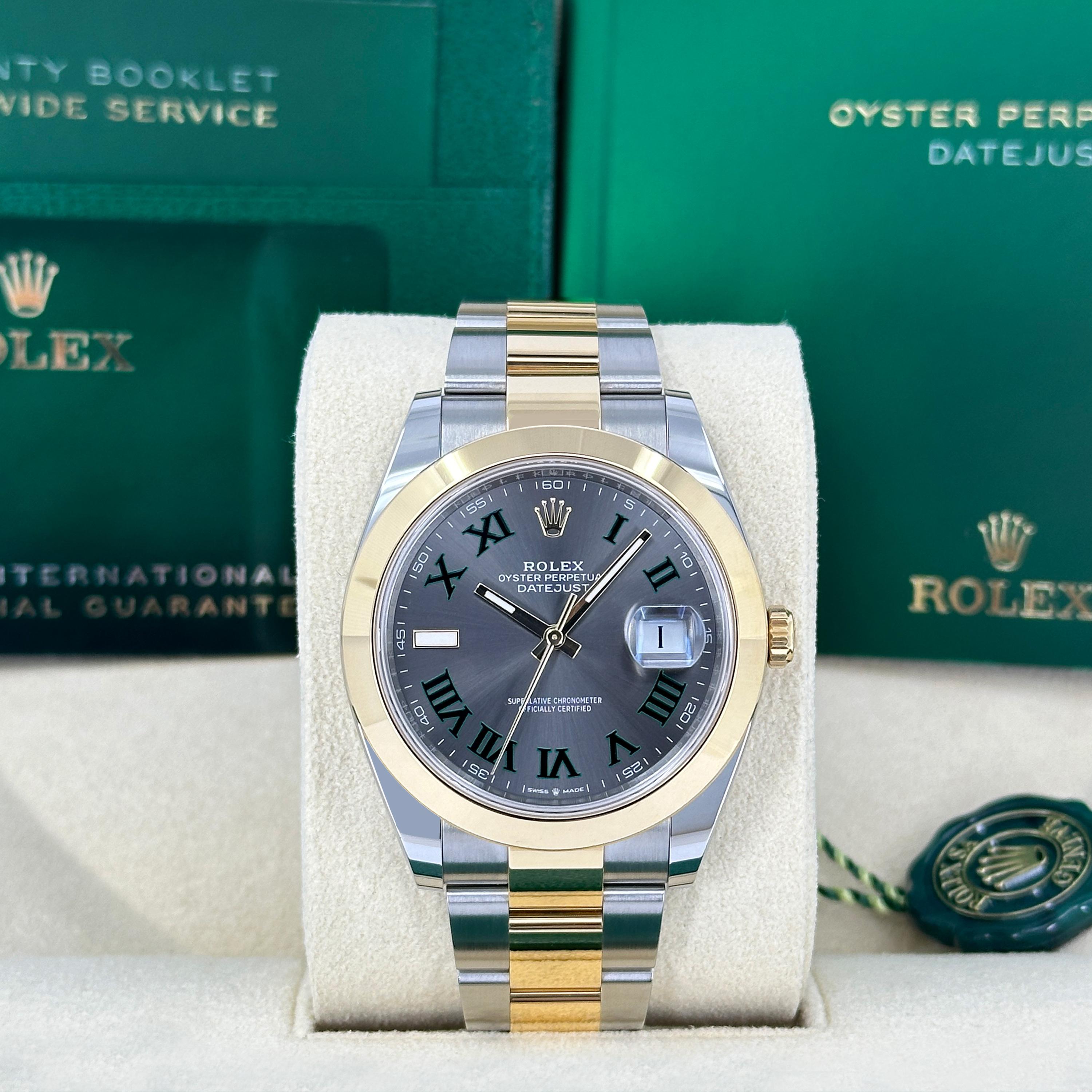 Rolex Datejust 41 Pizarra Oyster sin usar Referencia# 126303, Juego completo, 2025 en venta 9