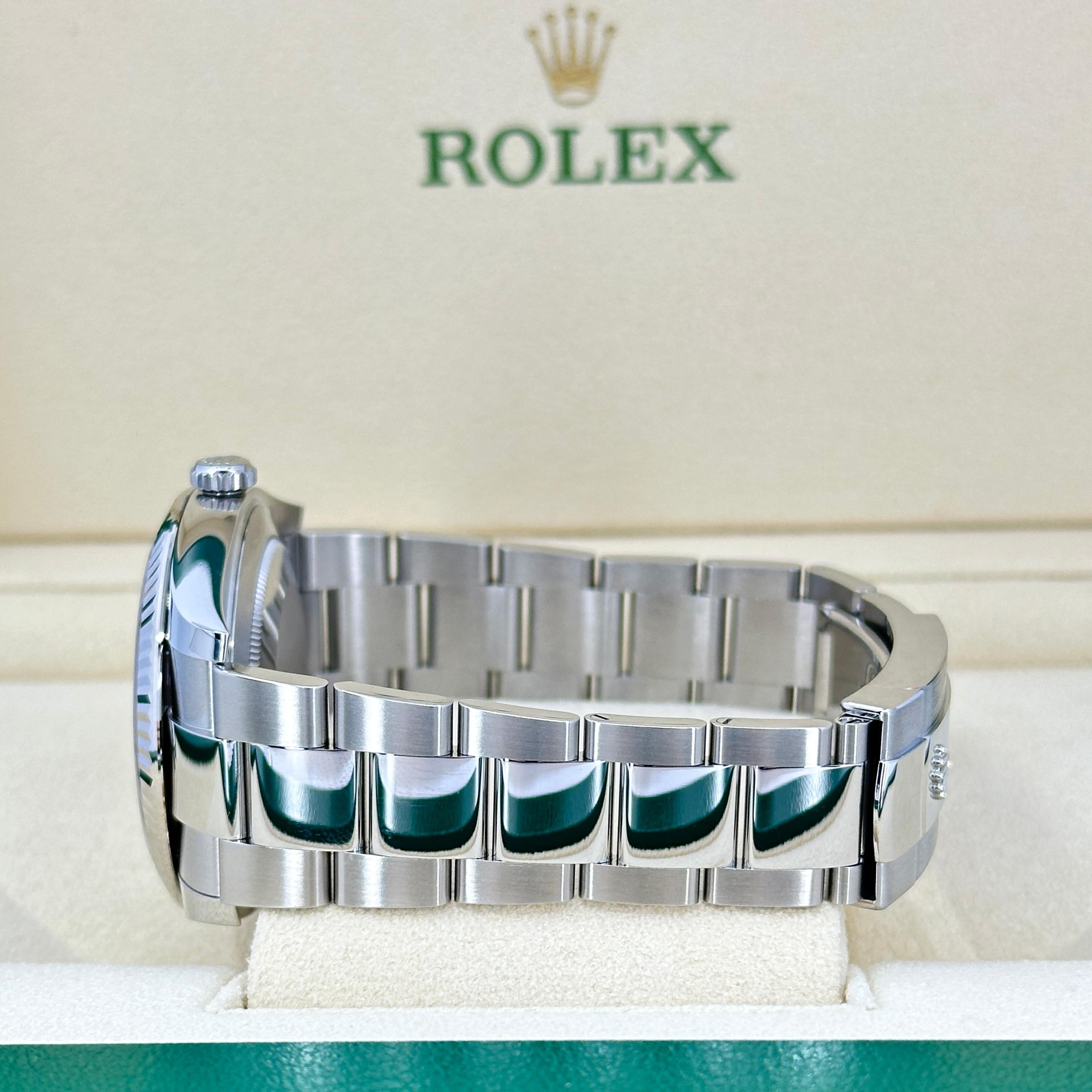 Rolex Datejust 41 Slate Oyster Reference# 126334, Jeu complet, 2025 en vente 8