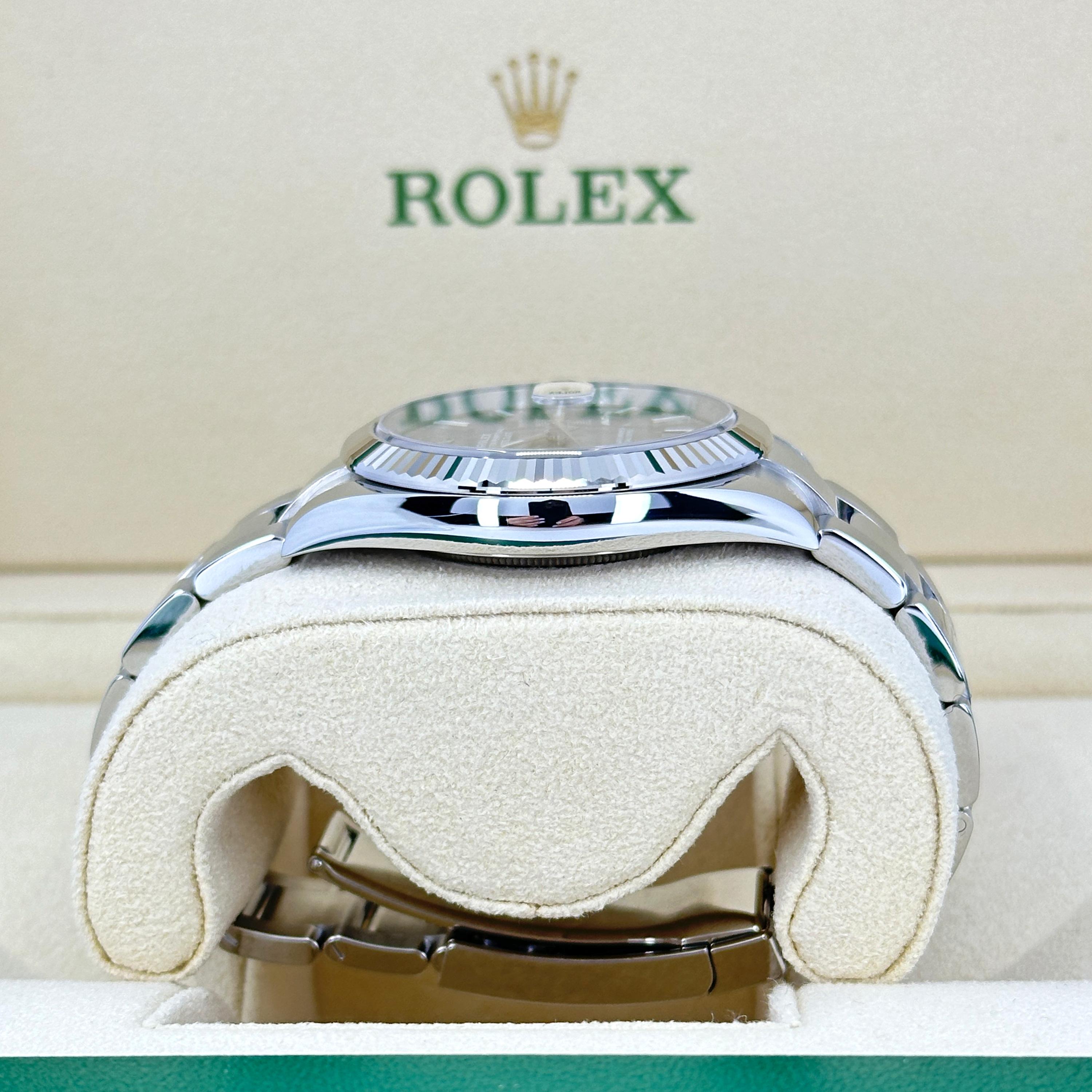 Rolex Datejust 41 Slate Oyster Reference# 126334, Jeu complet, 2025 en vente 2