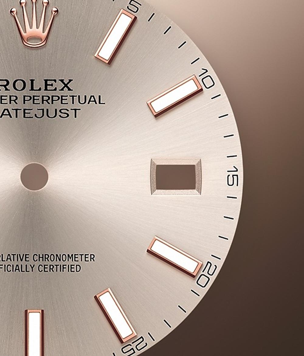 The Rolex Datejust 41 Ref. 126331-0010 epitomizes timeless luxury and modern refinement. Crafted from Everose Rolesor — Rolex’s signature blend of Oystersteel and 18k Everose Gold — this 41mm masterpiece harmoniously merges durability and elegance.