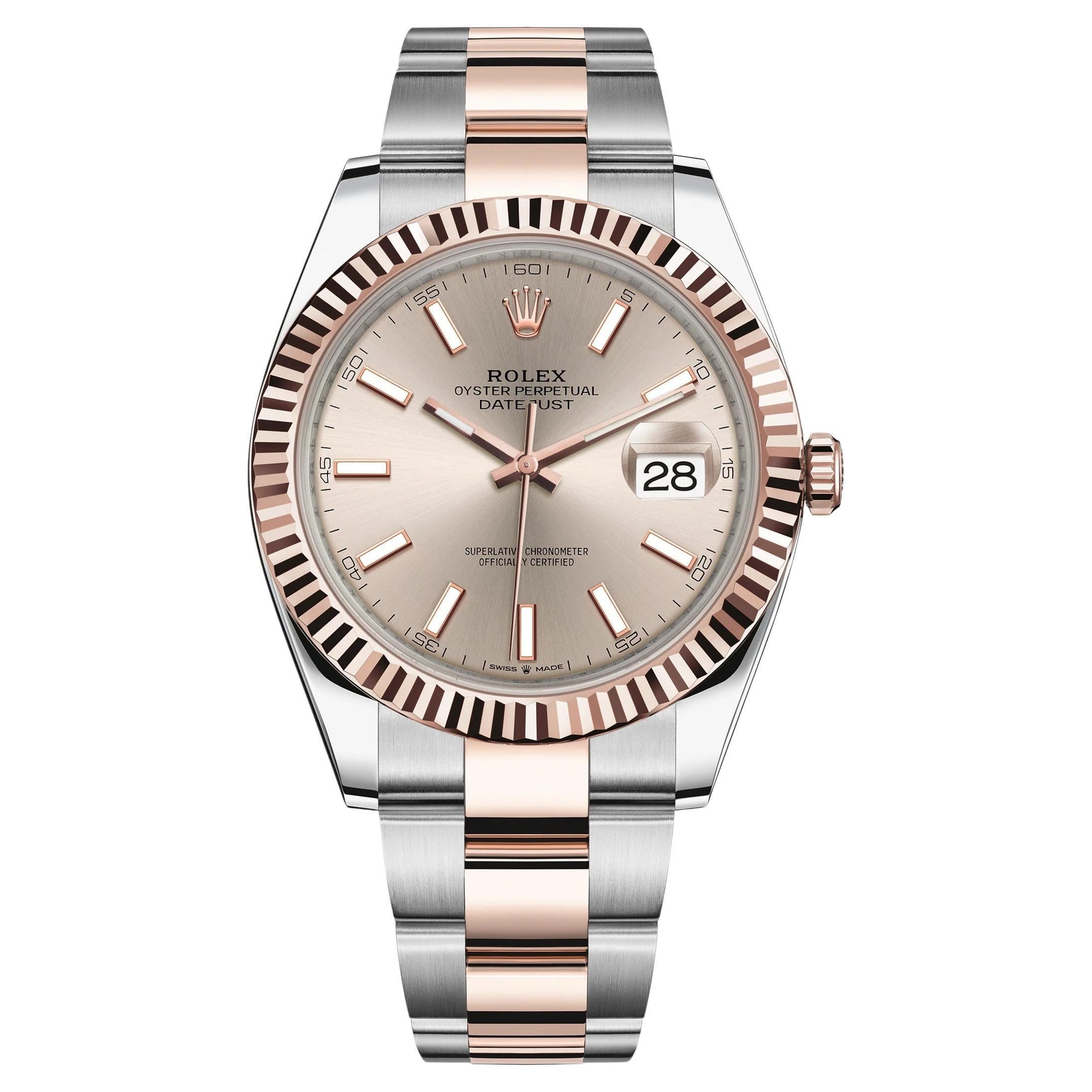 Ungetragene Rolex Datejust 41 Sundust Oyster Reference# 126331, Komplettset, 2025