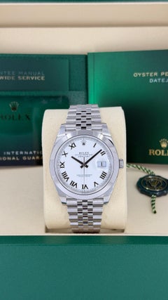 Unworn Rolex Datejust 41 White Jubilee Reference# 126300, Complete set, 2025