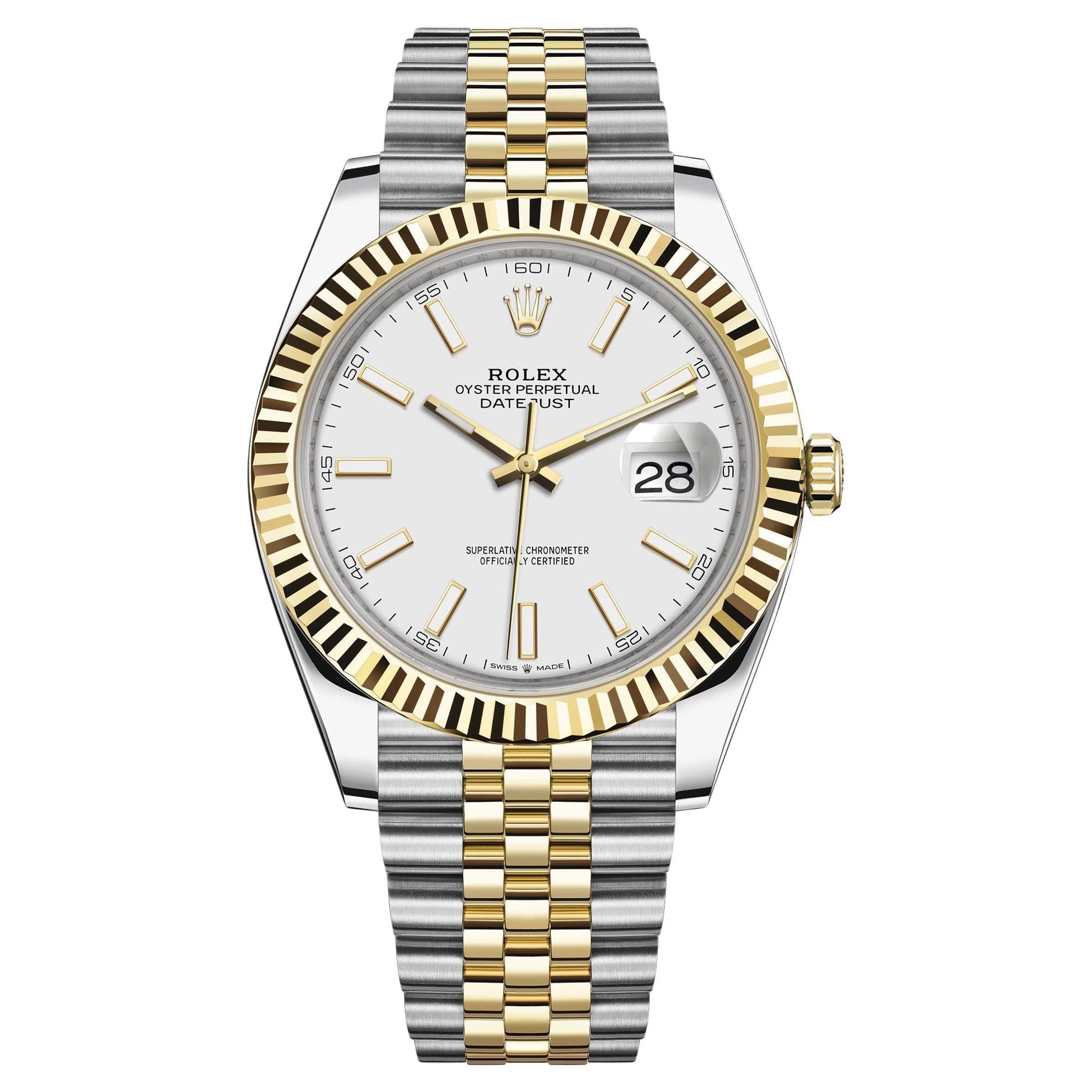 Rolex Datejust 41 White Jubilee sin usar Referencia# 126333, Juego completo, 2025