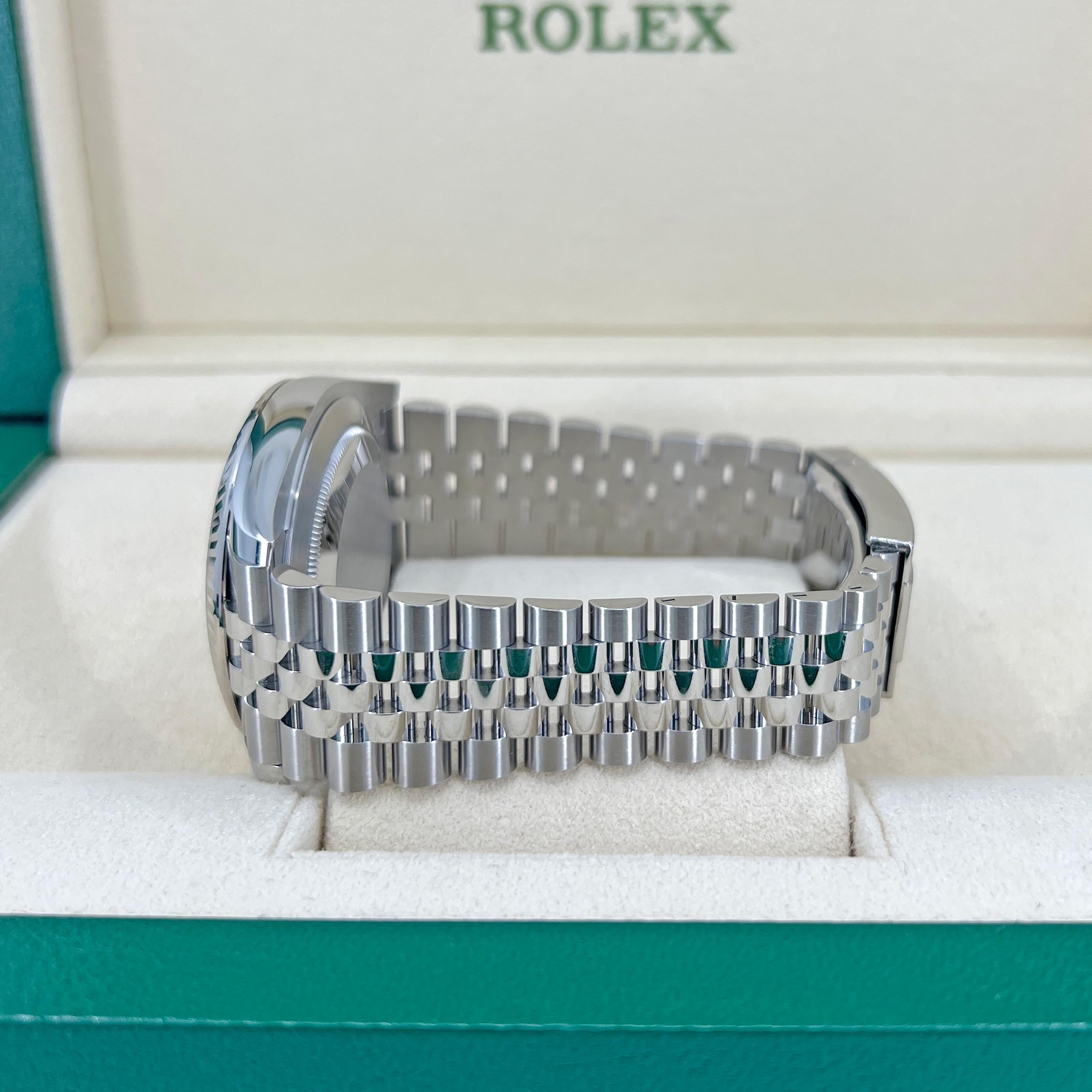Rolex Datejust 41 White Jubilee Riferimento n. 126334, Set completo, 2025 in vendita 7