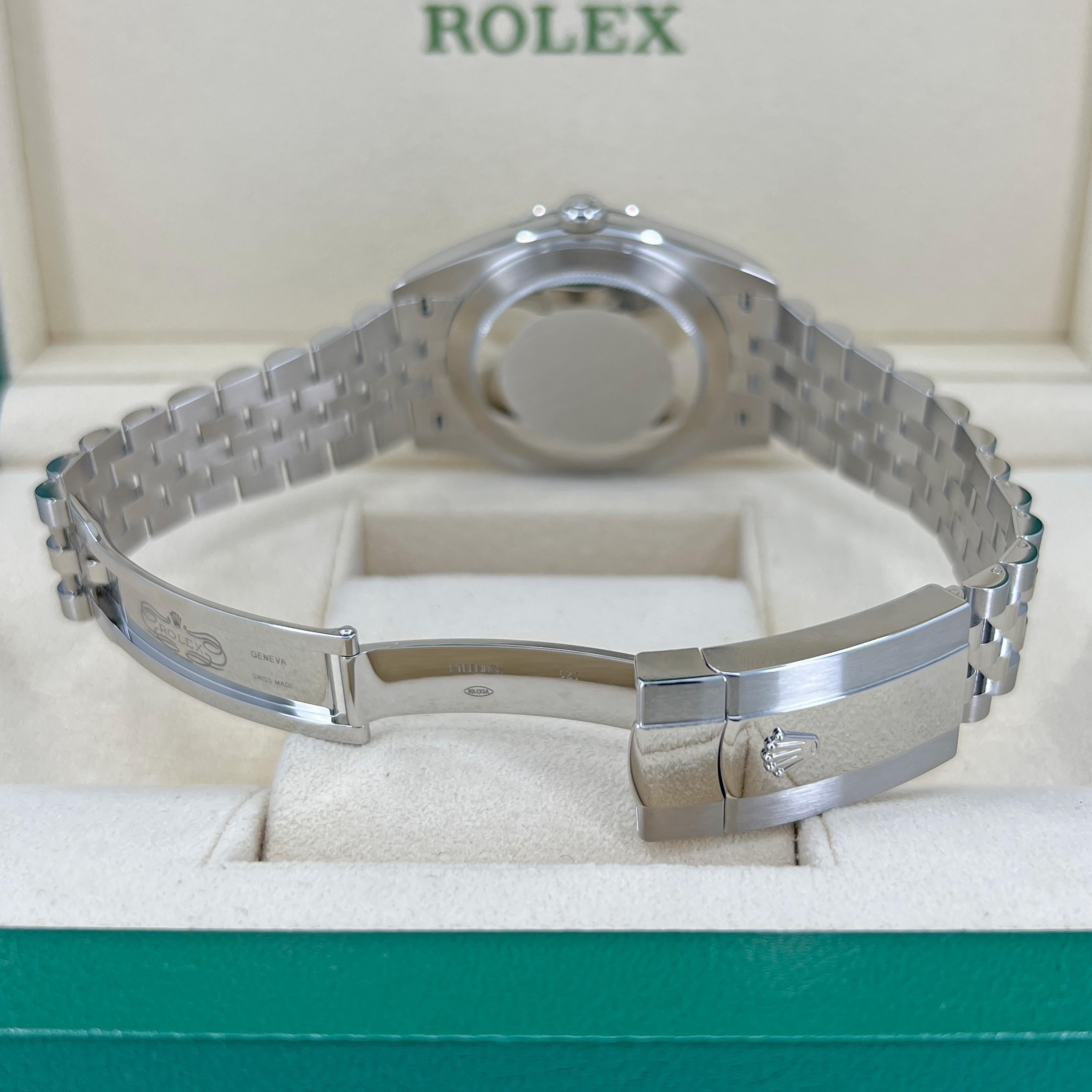 Rolex Datejust 41 White Jubilee Riferimento n. 126334, Set completo, 2025 in vendita 8