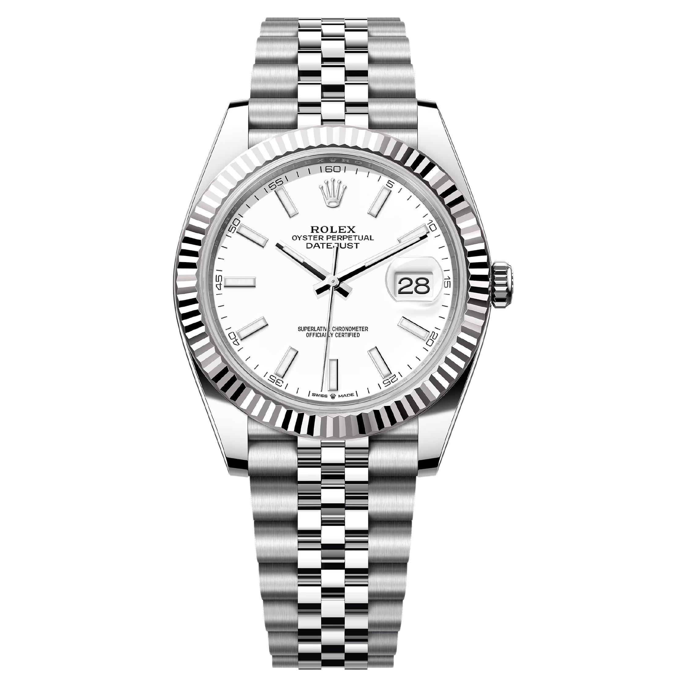 Rolex Datejust 41 White Jubilee Riferimento n. 126334, Set completo, 2025