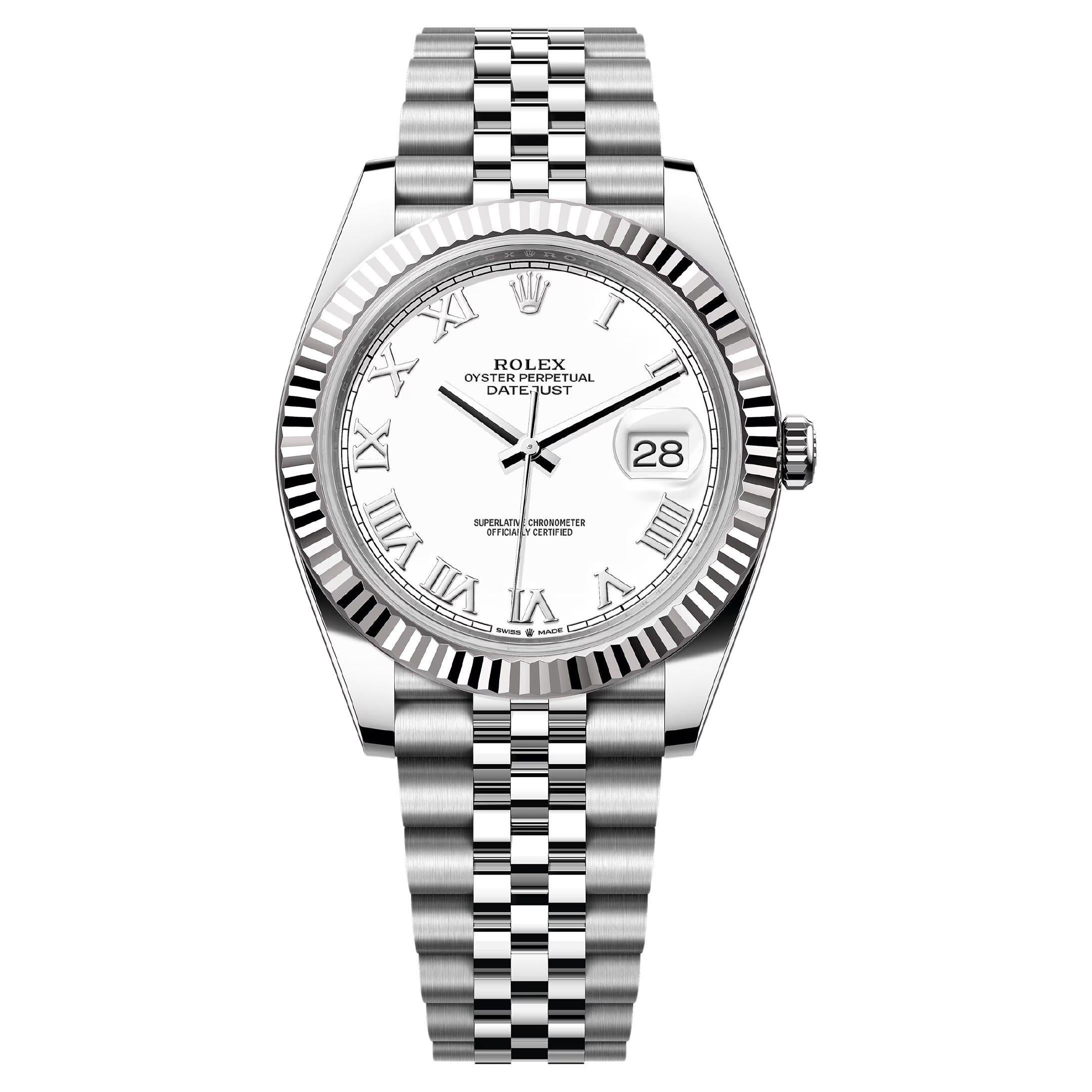 Ungetragene Rolex Datejust 41 White Jubilee Reference# 126334, Komplettset, 2025