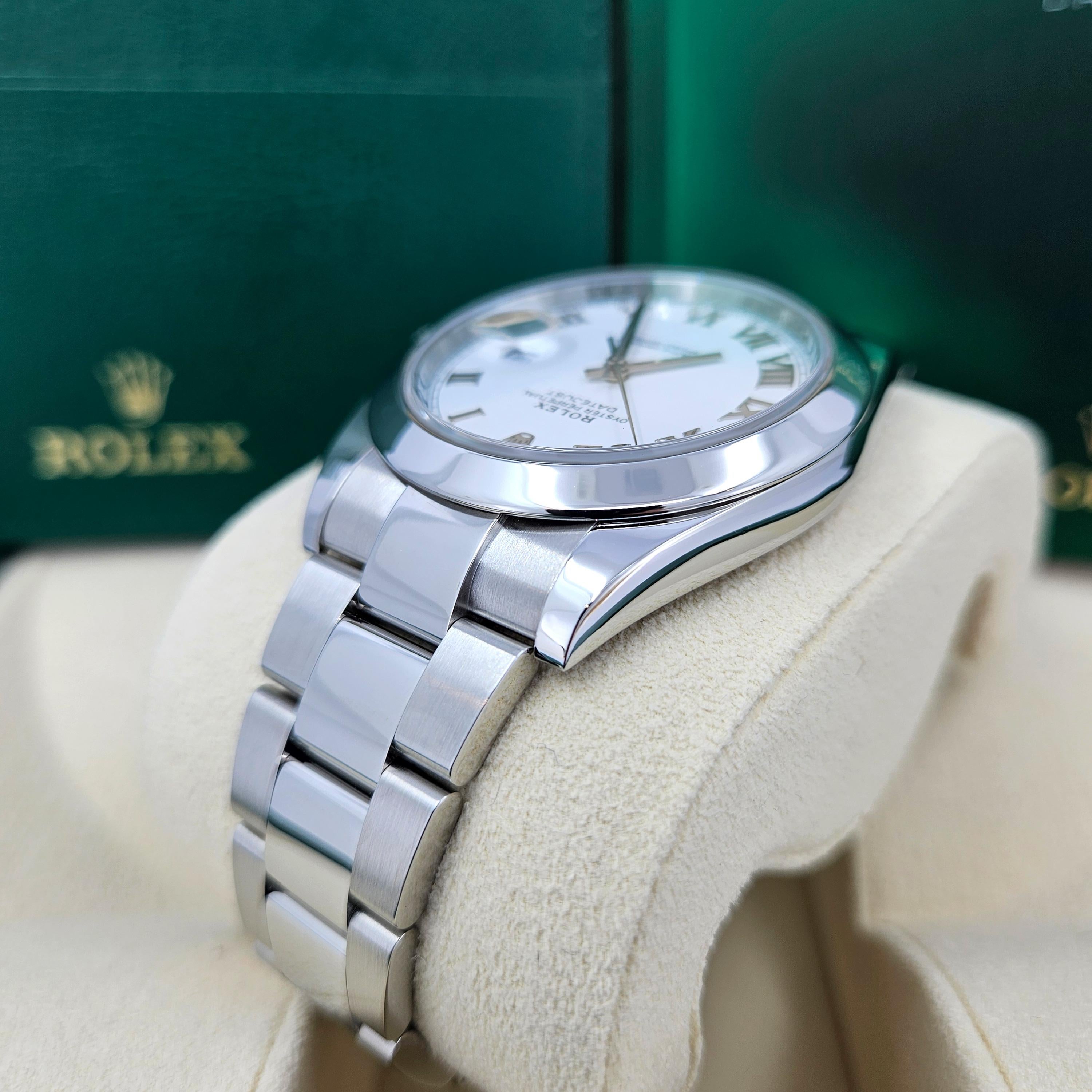Rolex Datejust 41 Blanco Oyster Sin Usar Referencia# 126300, Juego Completo, 2025 en venta 4