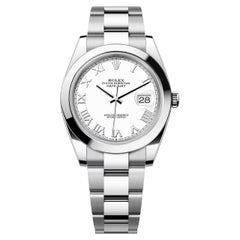 Unworn Rolex Datejust 41 White Oyster Reference# 126300, Complete set, 2025