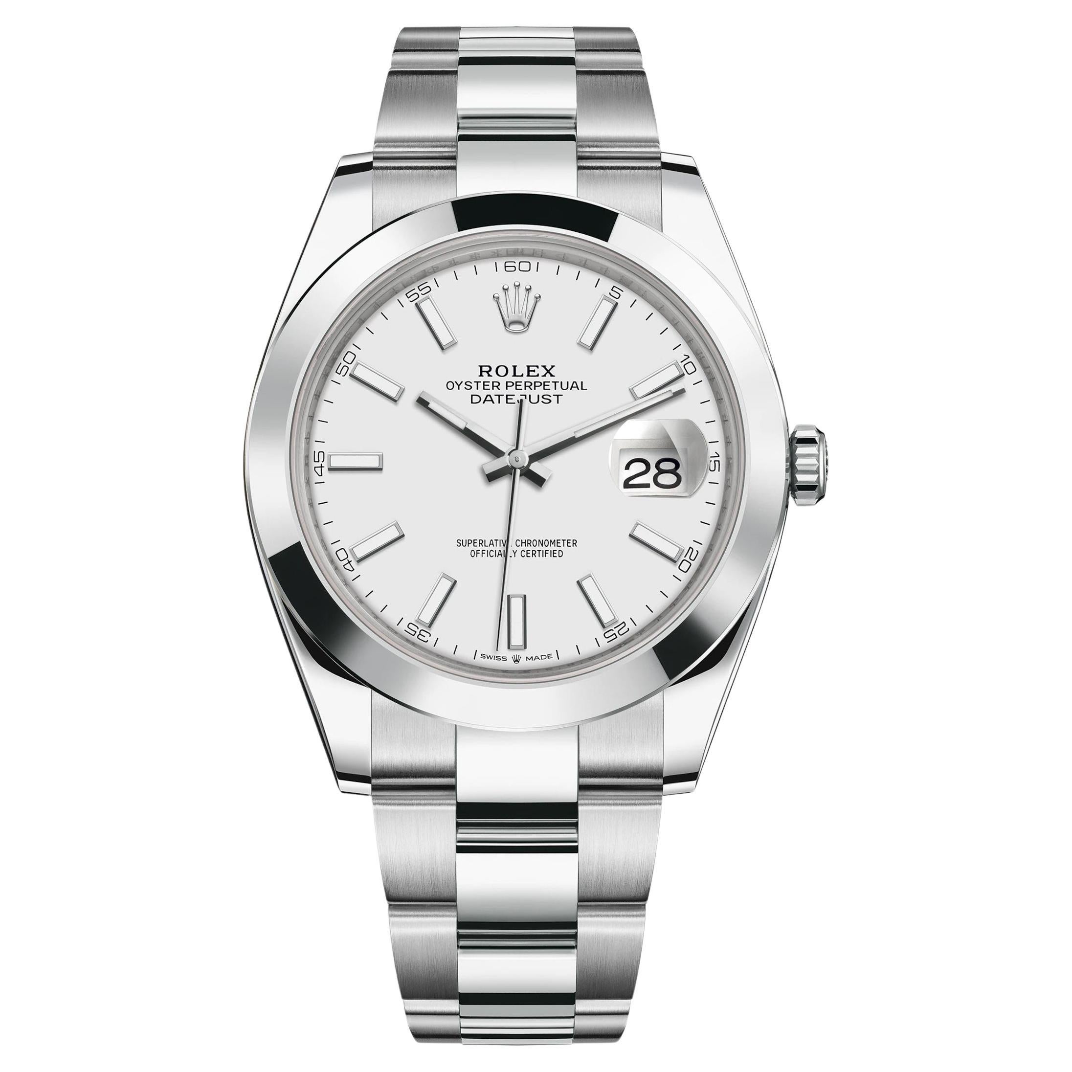 Rolex Datejust 41 Blanco Oyster Sin Usar Referencia# 126300, Juego Completo, 2025
