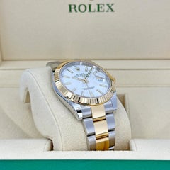 Unworn Rolex Datejust 41 White Oyster Reference# 126333, Complete set, 2025
