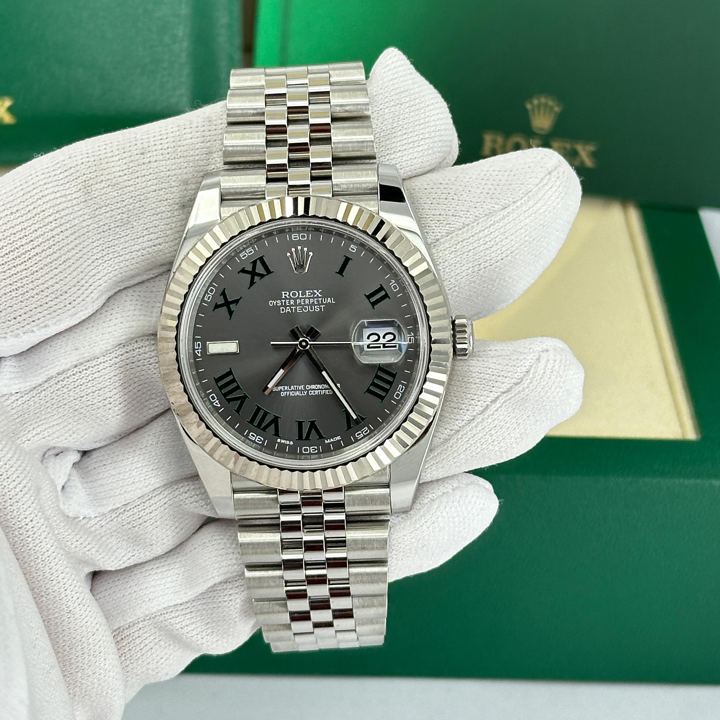 Rolex Datejust 41 Wimbledon Jubilee Reference# 126334, Jeu complet, 2025 en vente 7