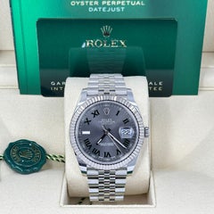 Ungetragene Rolex Datejust 41 Wimbledon Jubilee Reference# 126334, Komplettset, 2025