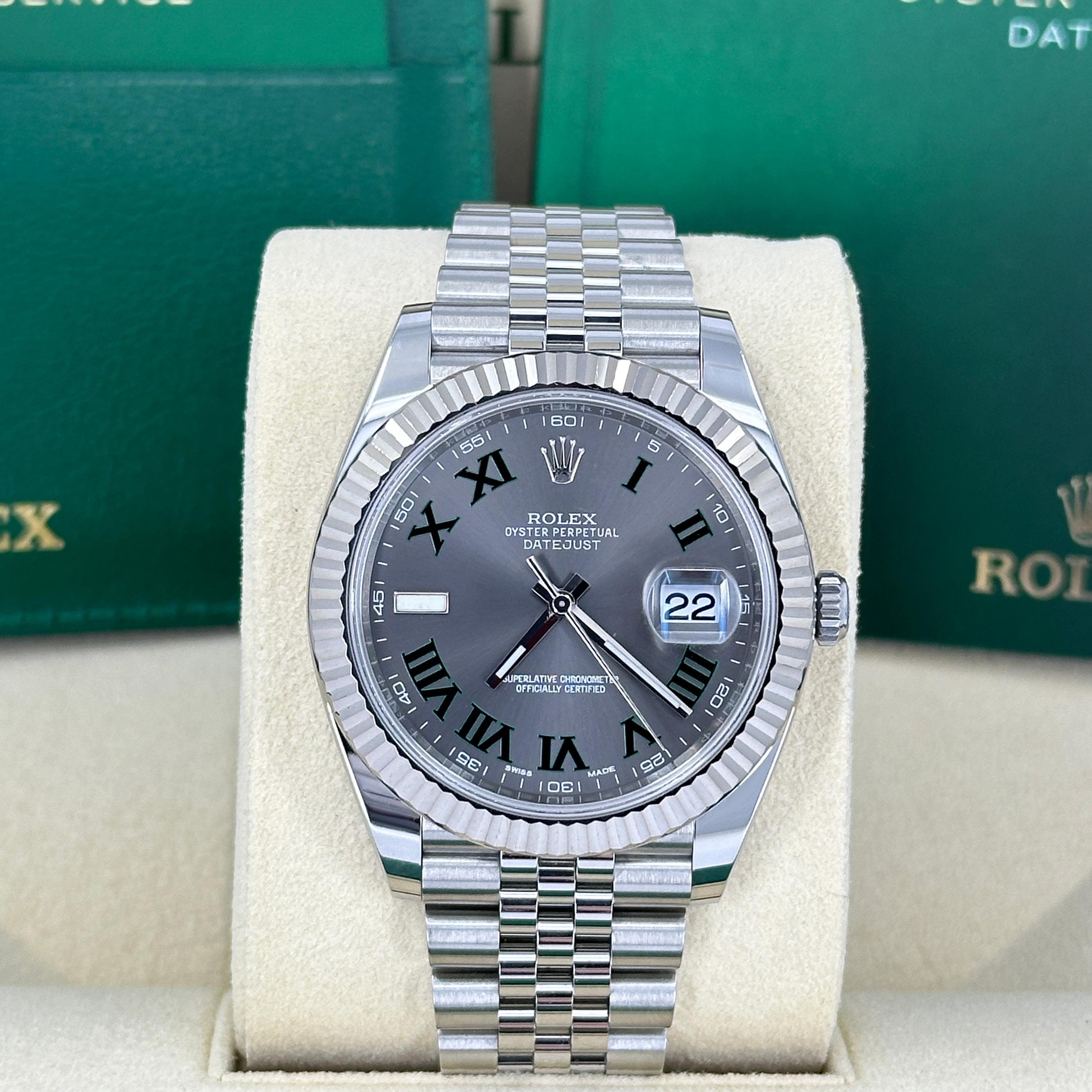 Rolex Datejust 41 Wimbledon Jubilee Reference# 126334, Jeu complet, 2025 Neuf - En vente à New York, NY