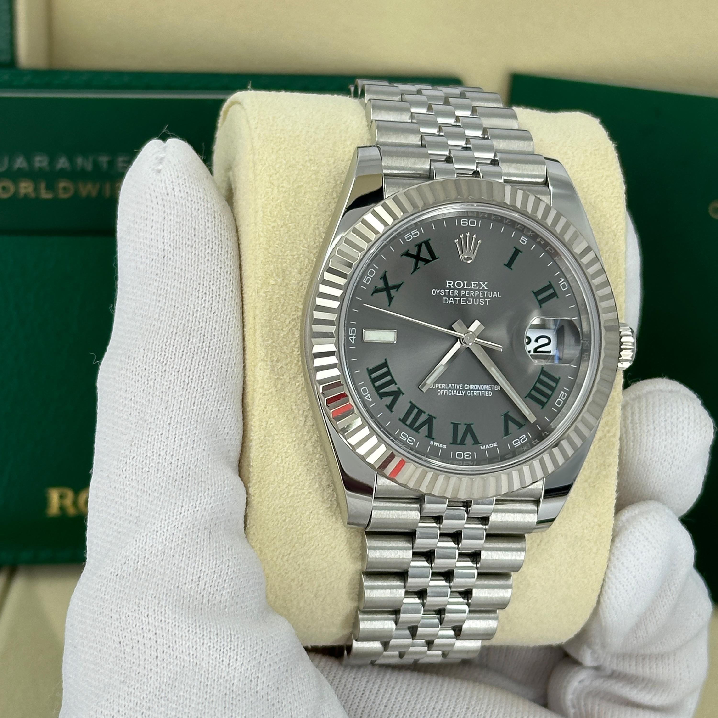 Rolex Datejust 41 Wimbledon Jubilee Reference# 126334, Jeu complet, 2025 Unisexe en vente