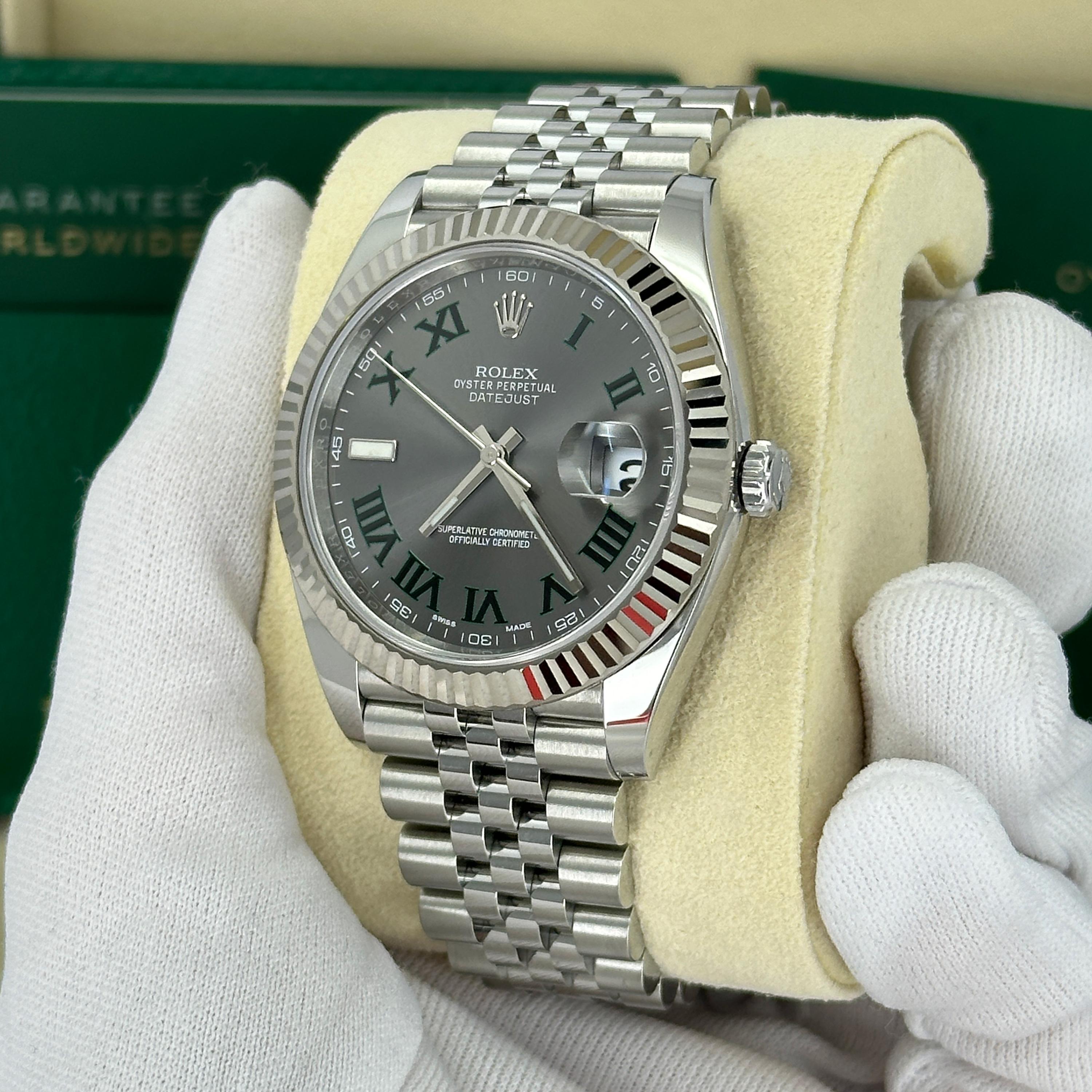 Rolex Datejust 41 Wimbledon Jubilee Reference# 126334, Jeu complet, 2025 en vente 1