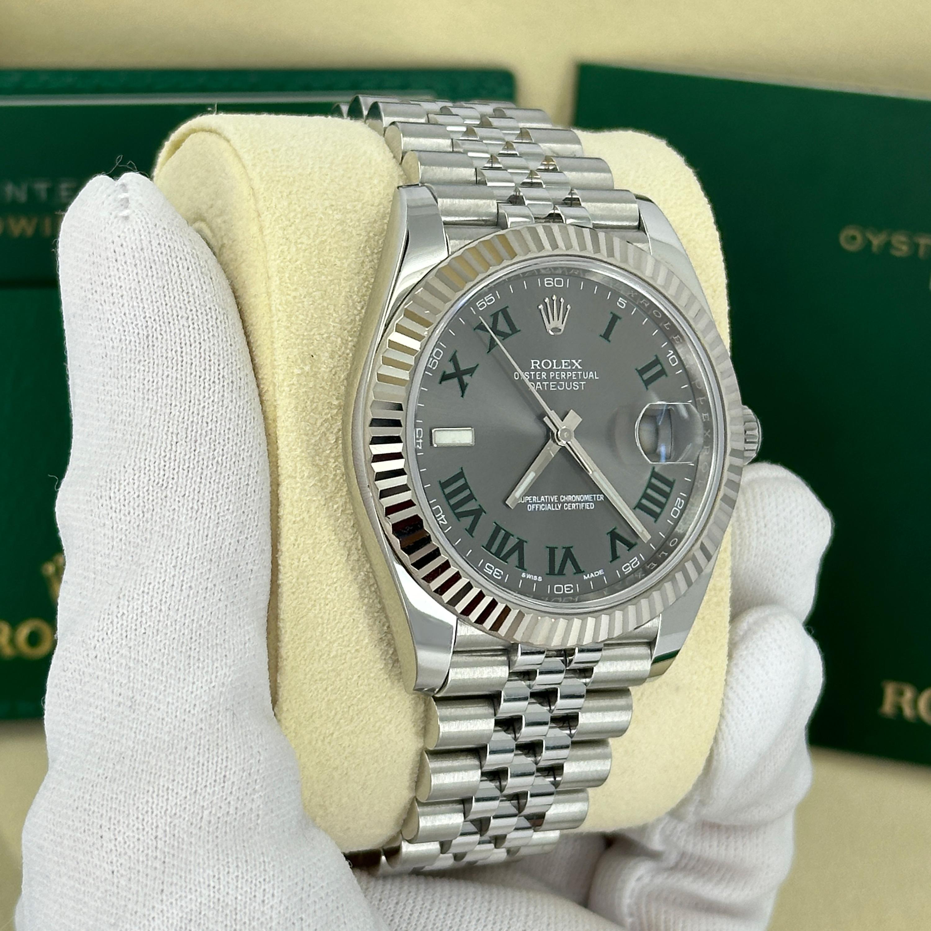 Rolex Datejust 41 Wimbledon Jubilee Reference# 126334, Jeu complet, 2025 en vente 2