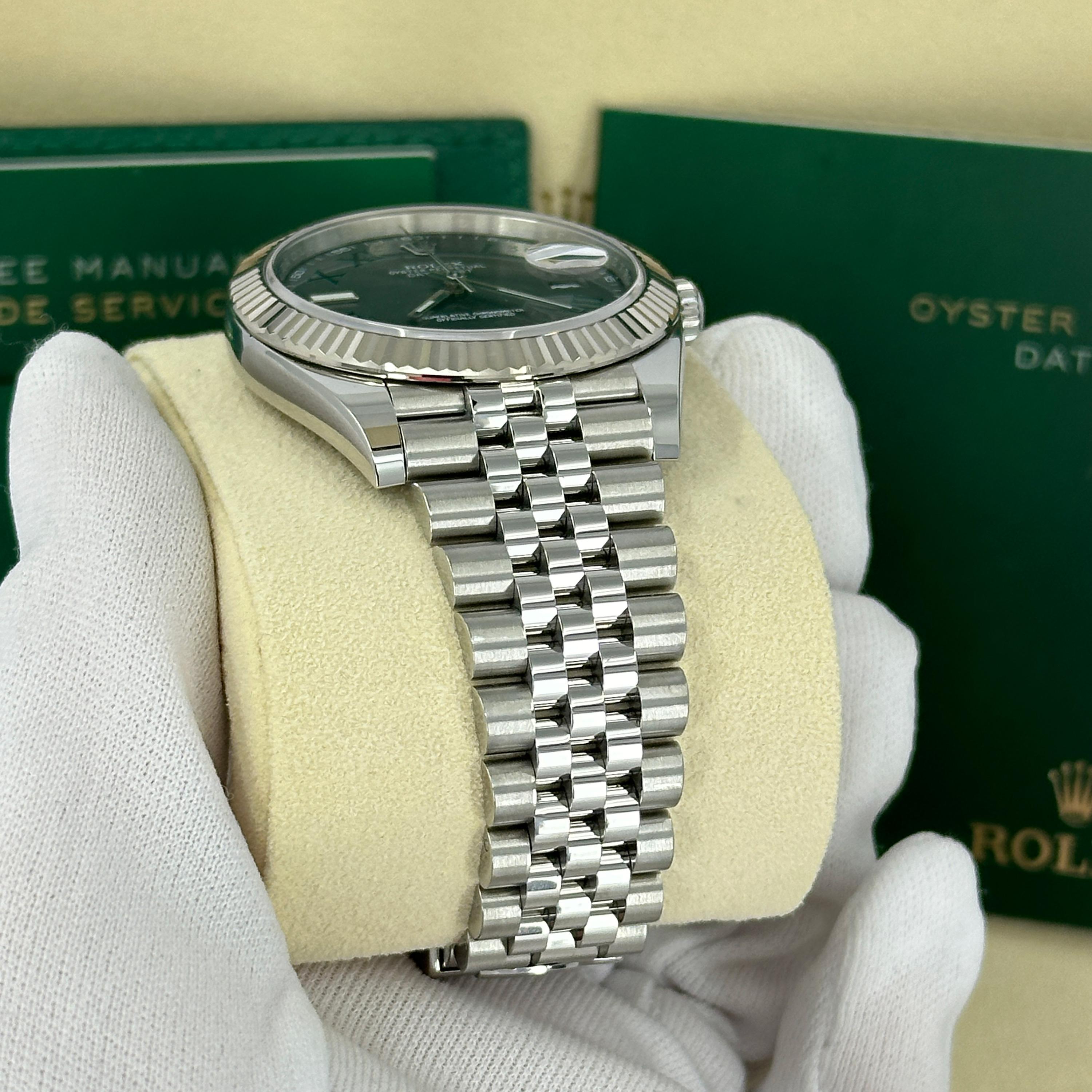 Rolex Datejust 41 Wimbledon Jubilee Reference# 126334, Jeu complet, 2025 en vente 3