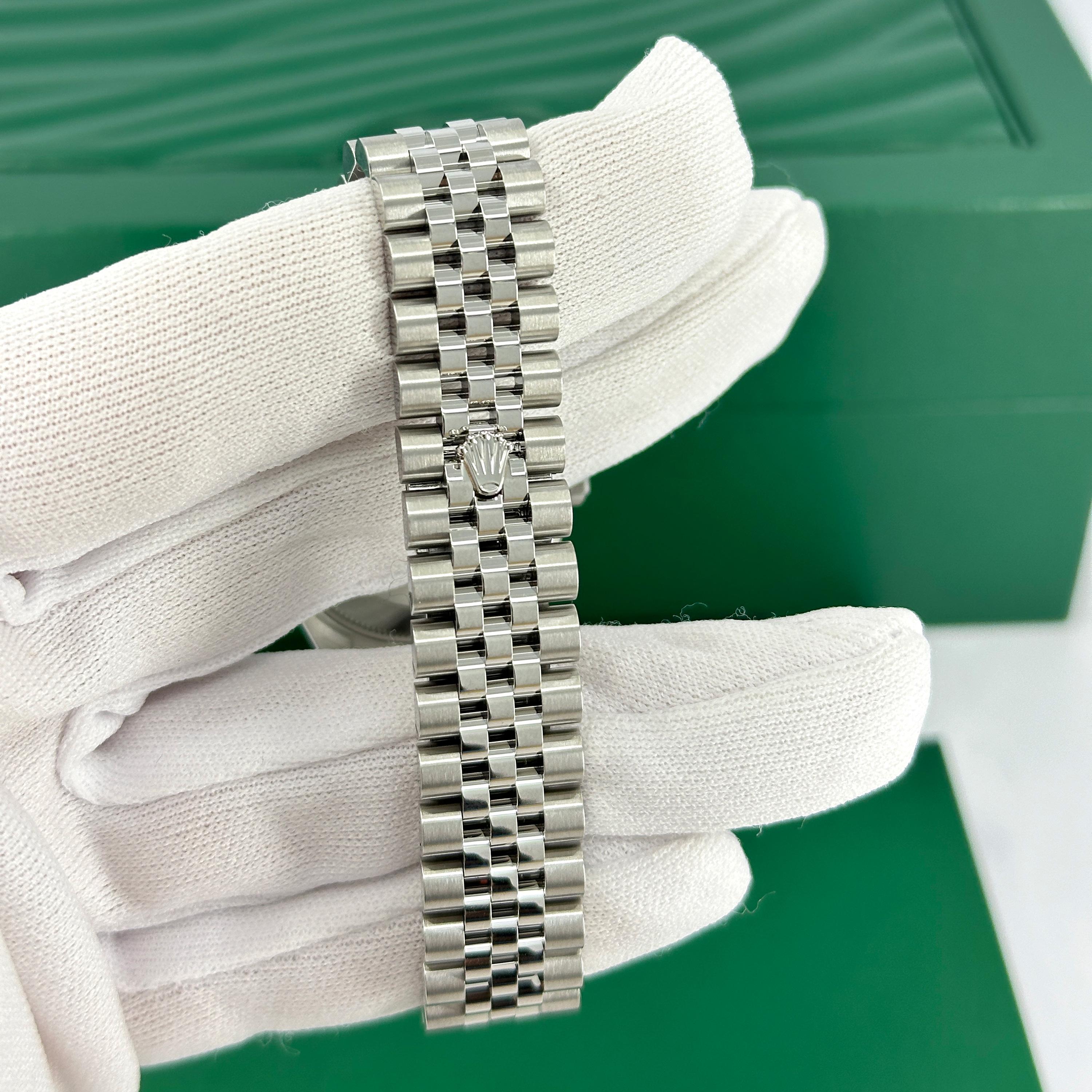 Ungetragene Rolex Datejust Aubergine Jubilee Reference# 278384rbr, Komplettset, 2025 im Angebot 11
