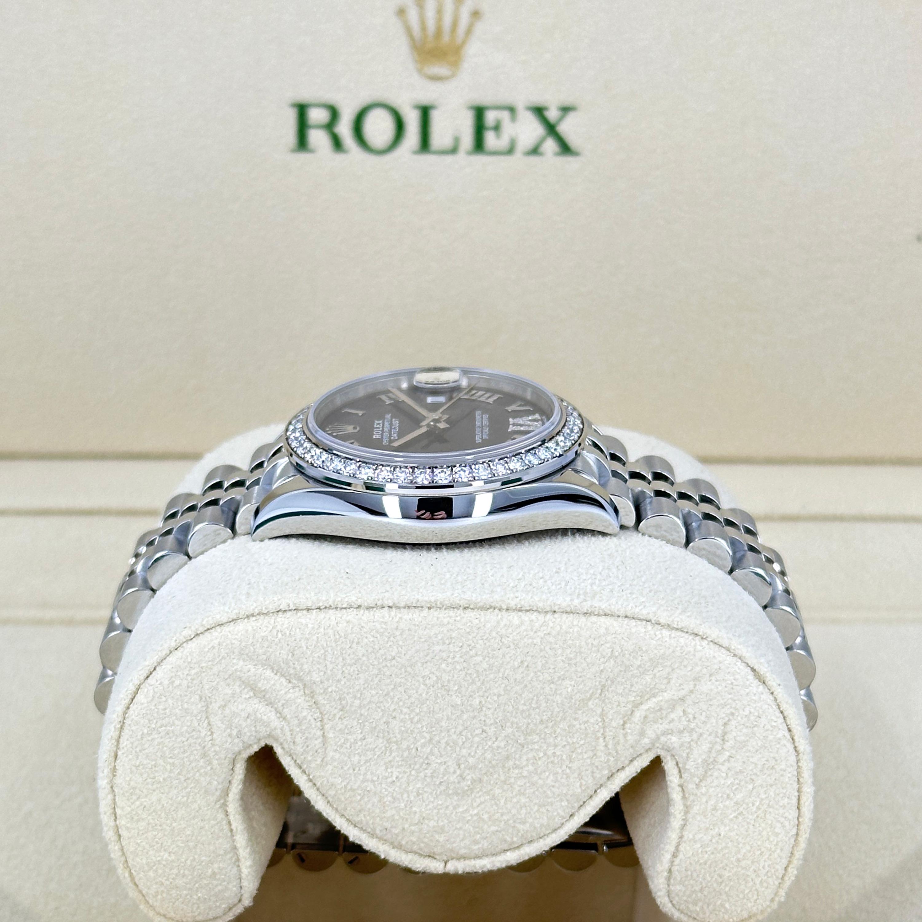 Ungetragene Rolex Datejust Aubergine Jubilee Reference# 278384rbr, Komplettset, 2025 im Angebot 1