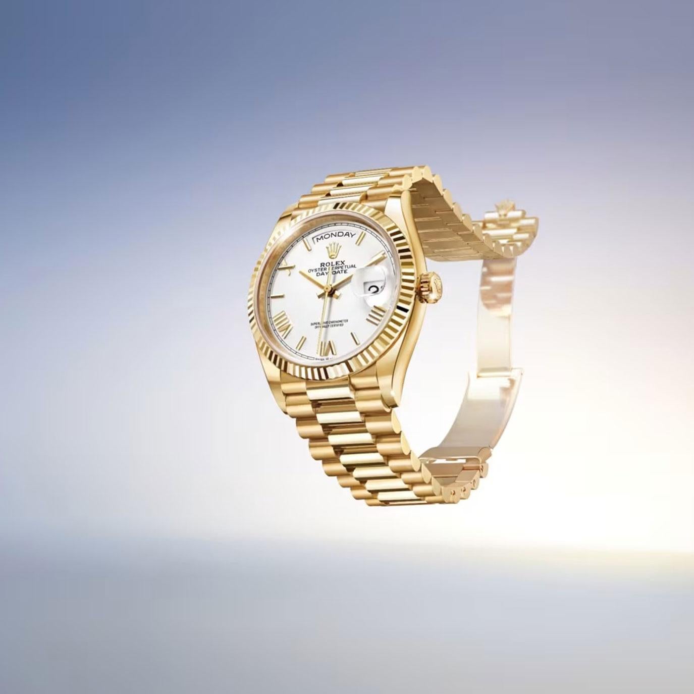Women's or Men's Unworn Rolex Day-Date 36 Reference# 128238, Complete set, 2025 For Sale