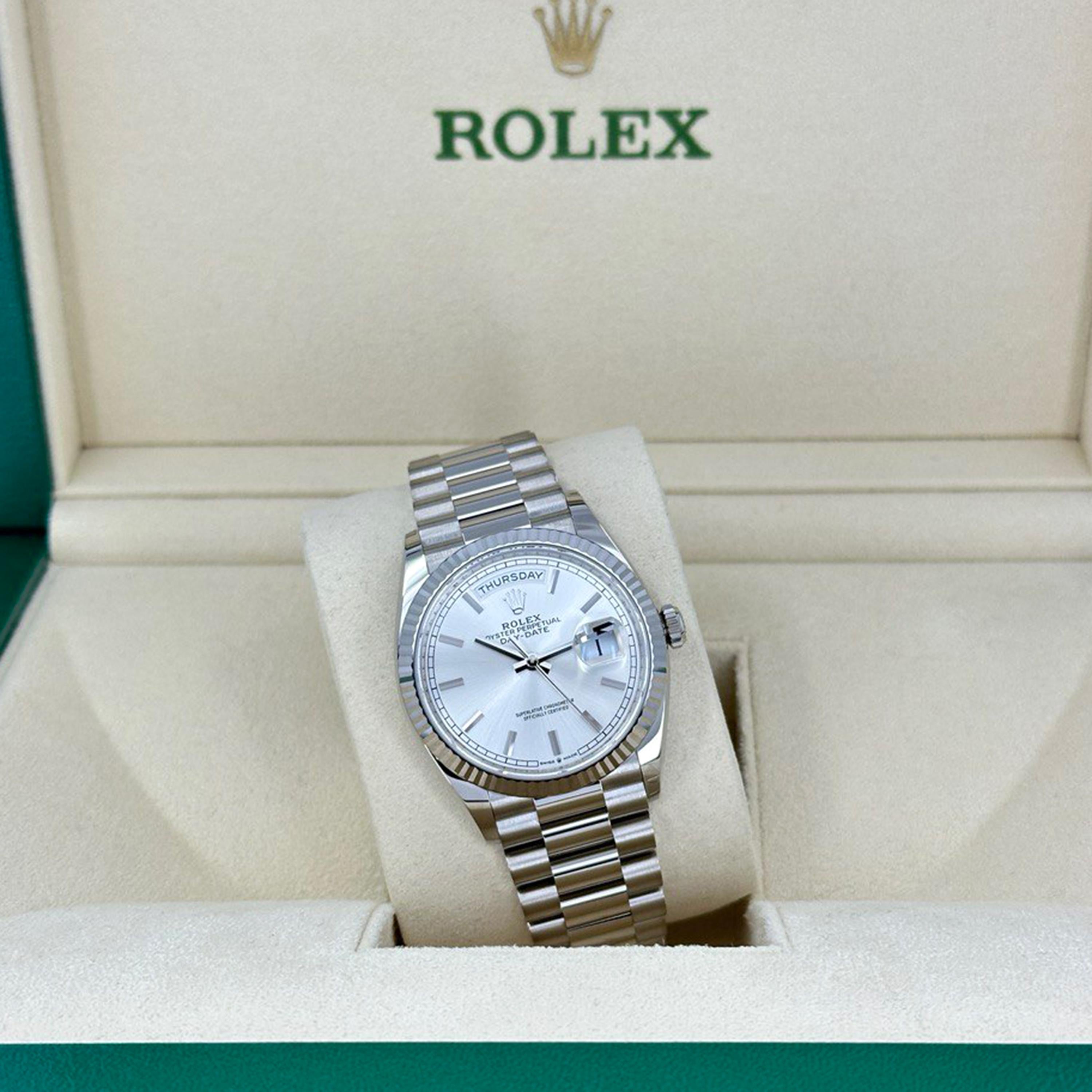 da uomo o donna Rolex Day-Date 36 non indossato Numero di riferimento 128239, Set completo, 2025 in vendita