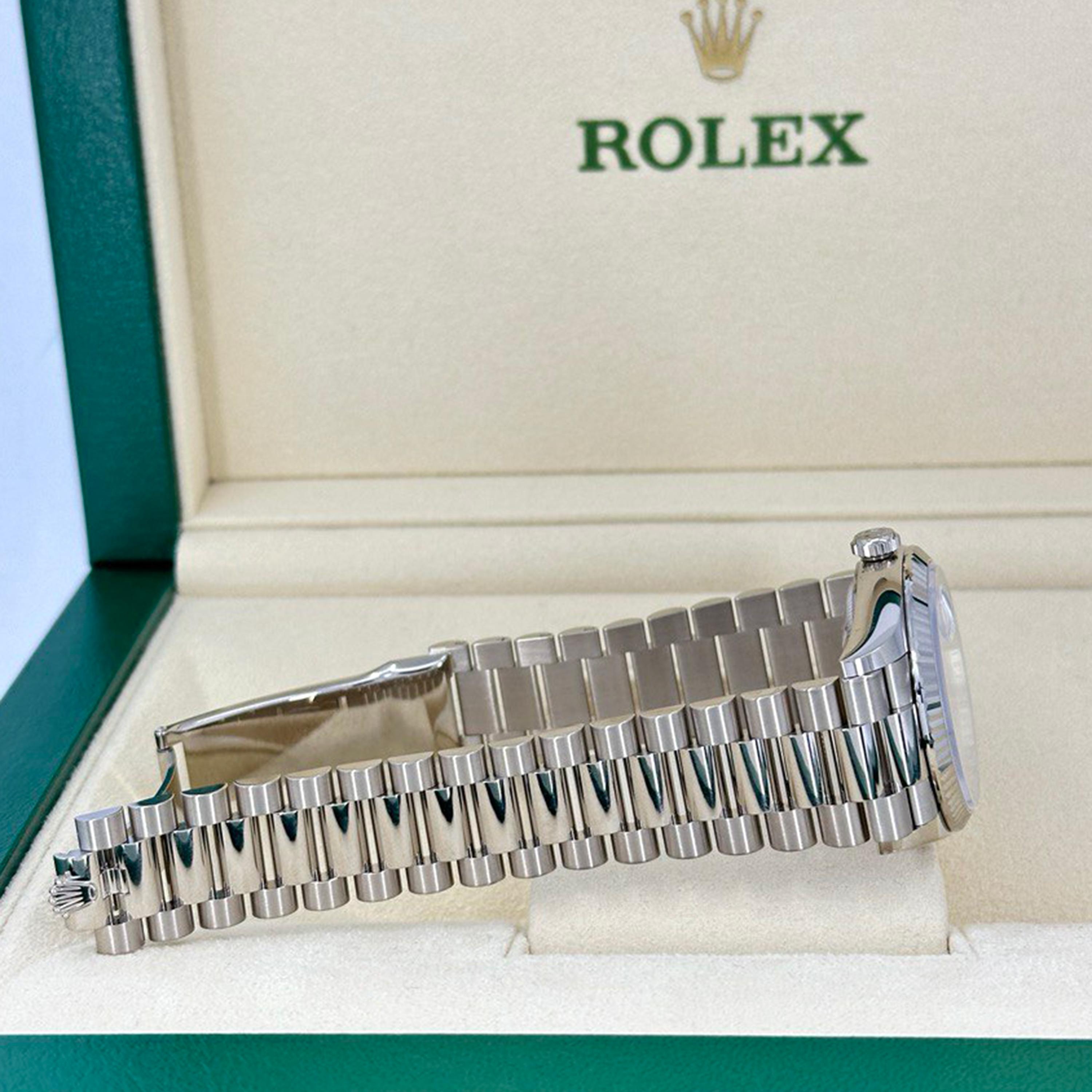 Rolex Day-Date 36 non indossato Numero di riferimento 128239, Set completo, 2025 in vendita 4