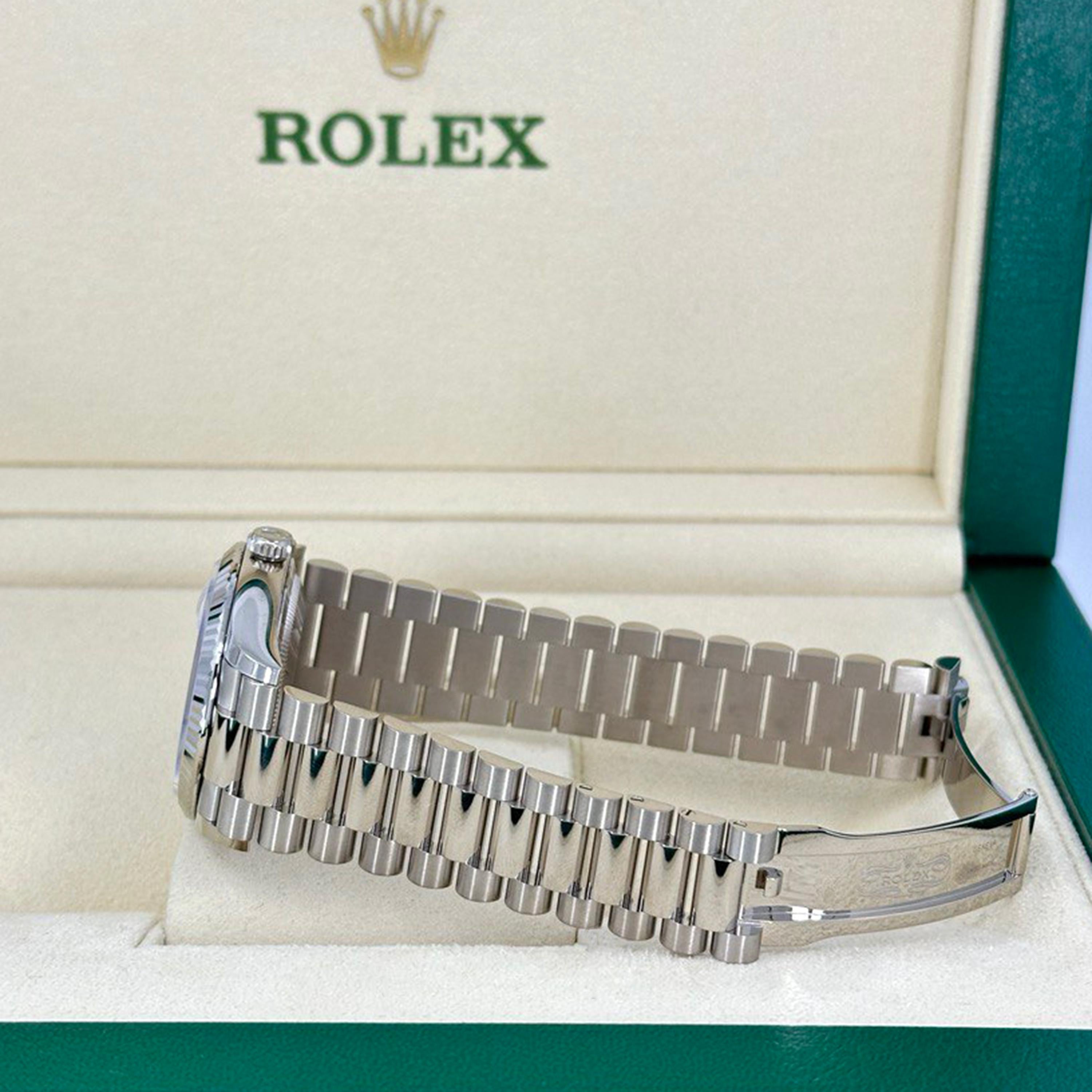 Rolex Day-Date 36 non indossato Numero di riferimento 128239, Set completo, 2025 in vendita 5