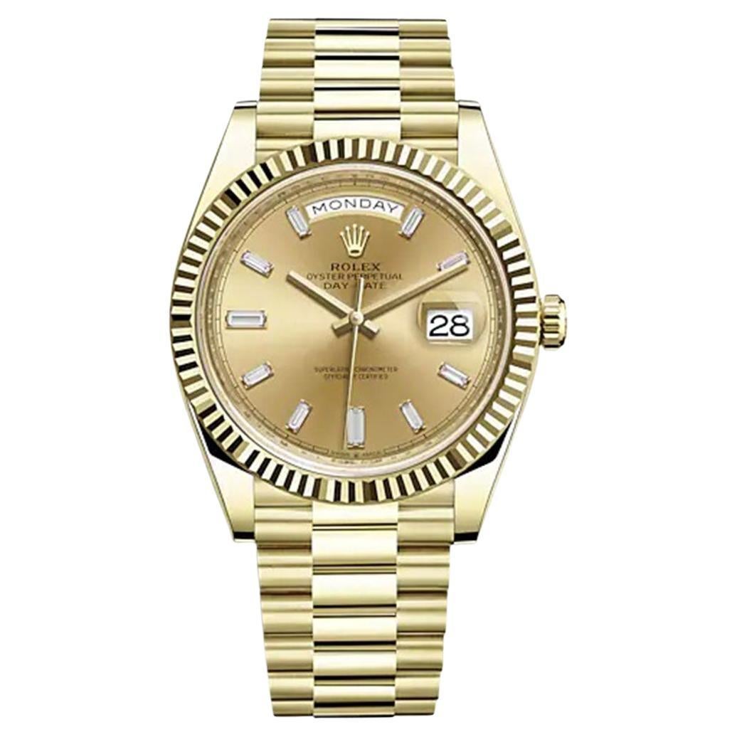 Unworn Rolex Day-Date 40 Reference# 228238, Complete set, 2025 For Sale