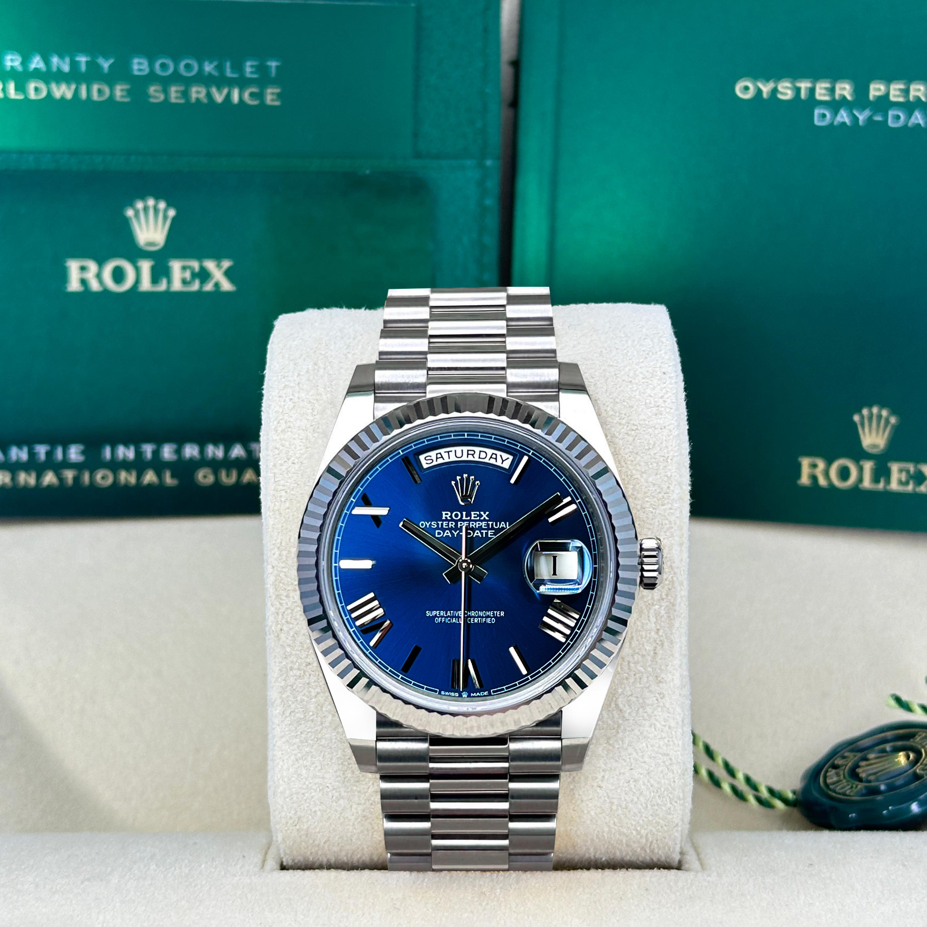 Pre-owned Rolex Day-Date 40 Reference# 228239, Complete set, 2023+ For Sale 1