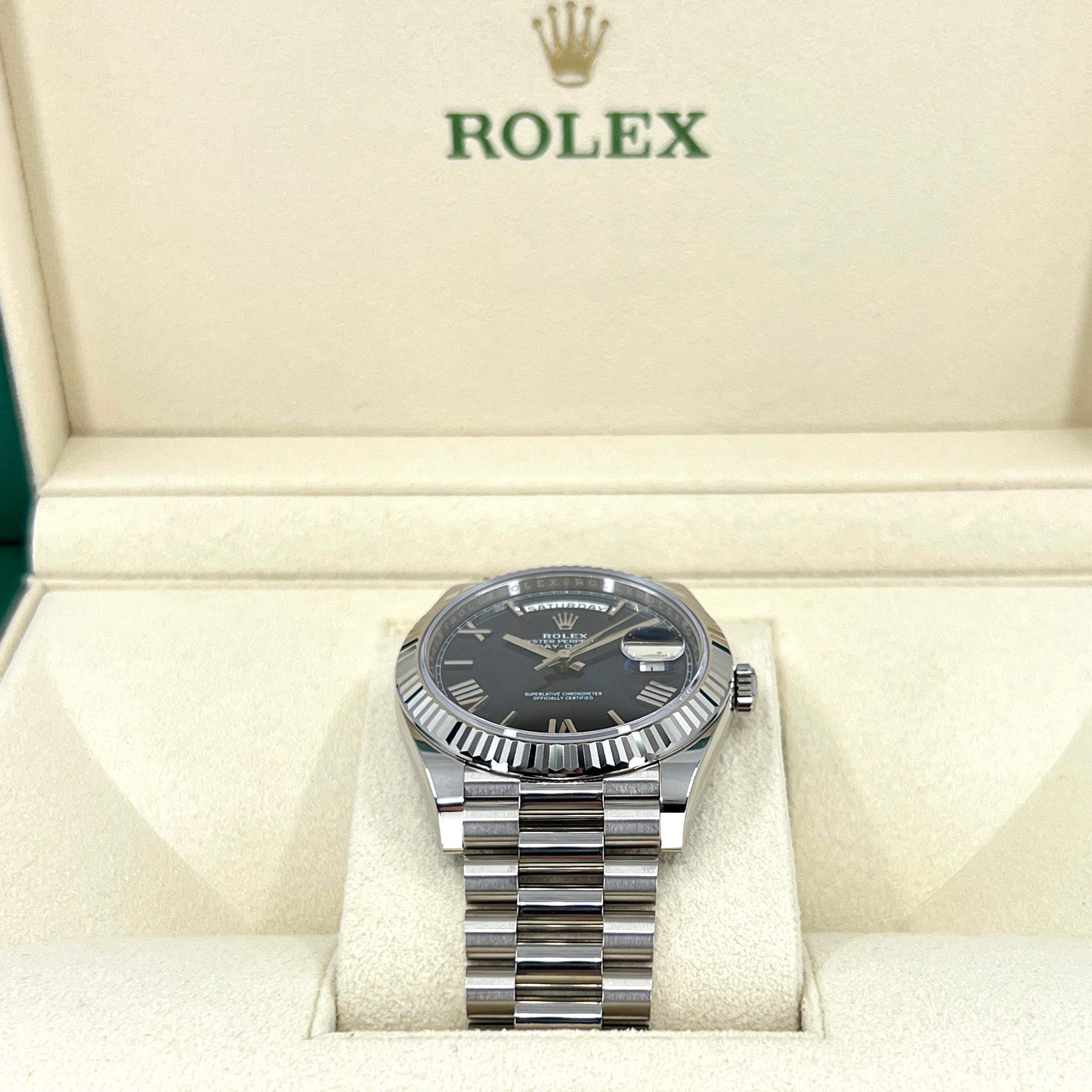 Pre-owned Rolex Day-Date 40 Reference# 228239, Complete set, 2023+ For Sale 2