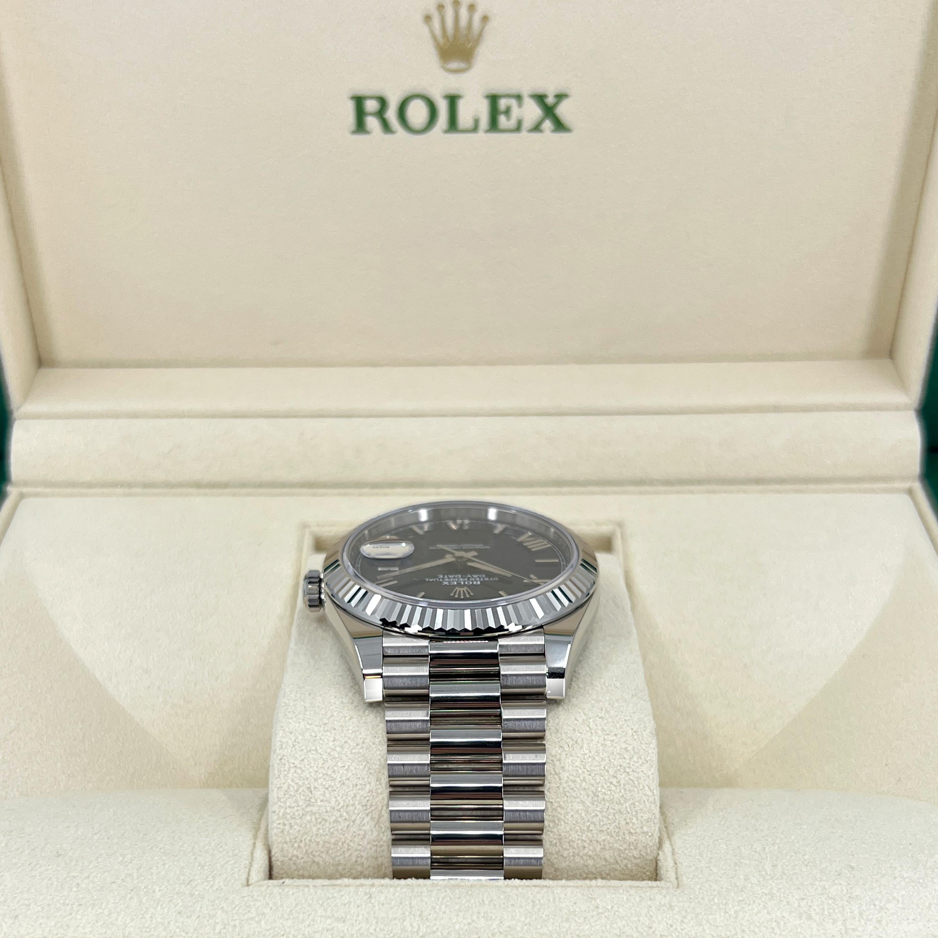 Pre-owned Rolex Day-Date 40 Reference# 228239, Complete set, 2023+ For Sale 4