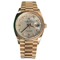 Unworn Rolex Day-Date in 18k Rose Gold with MOP Diamond Dial Ref 128235