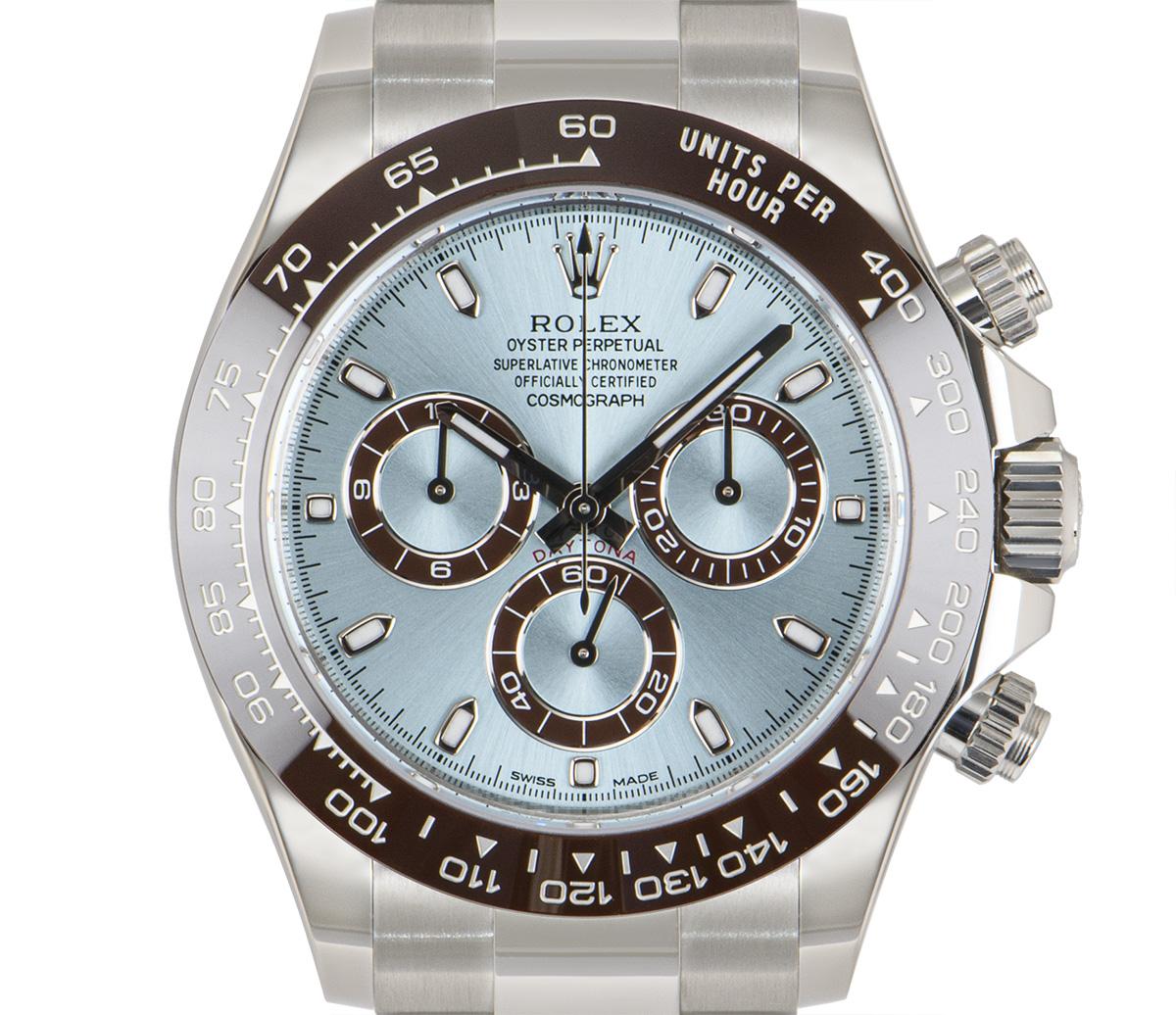 Ungetragene Rolex Daytona Platin Eisblaues Zifferblatt 116506 1