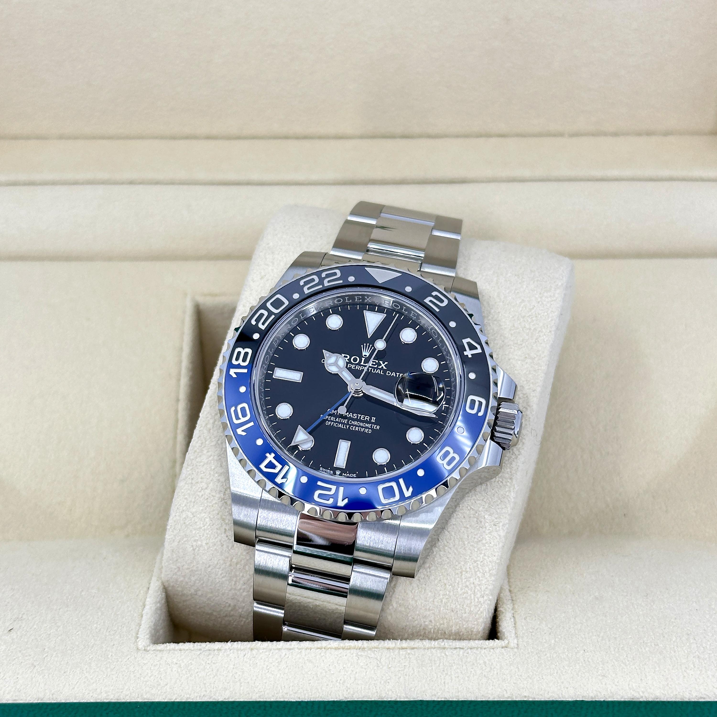 Unworn Rolex GMT-Master II Batman Reference# 126710BLNR, Complete set, 2025 For Sale 8