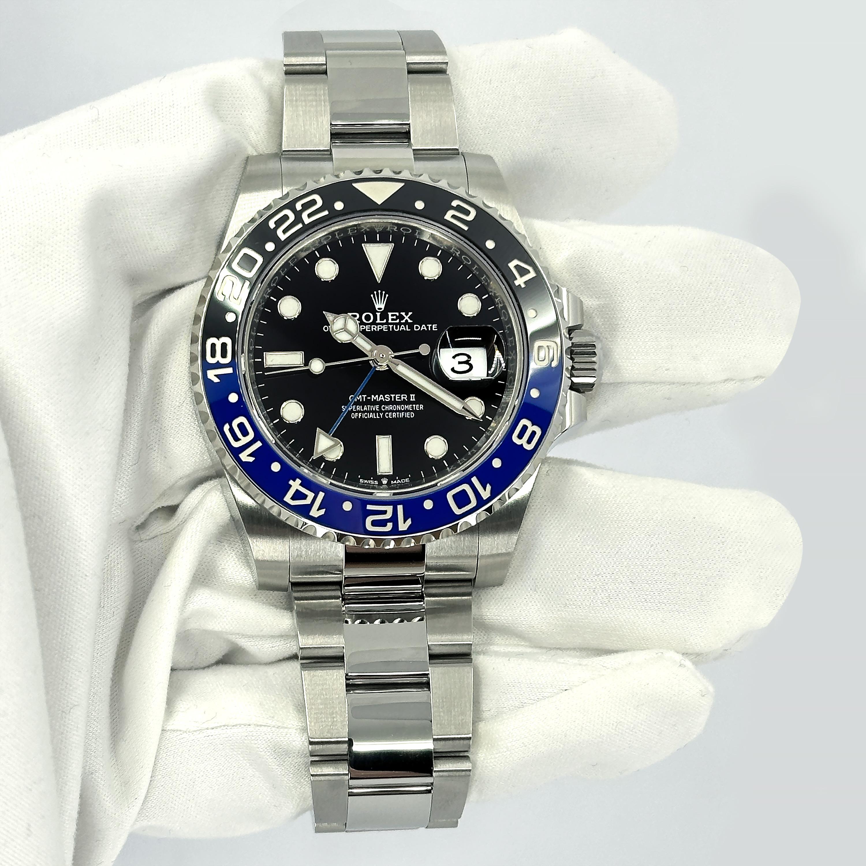 Unworn Rolex GMT-Master II Batman Reference# 126710BLNR, Complete set, 2025 For Sale 11