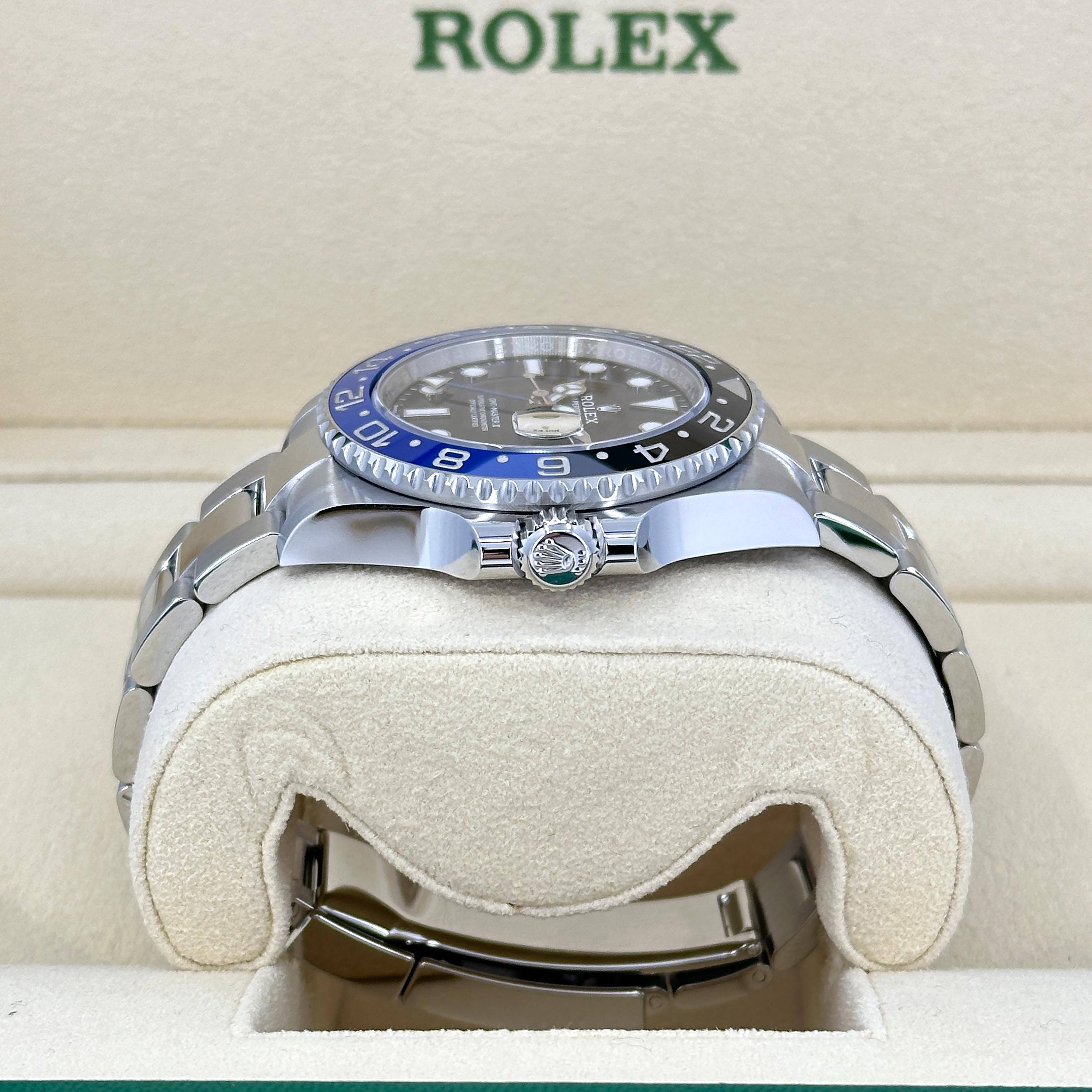 Unworn Rolex GMT-Master II Batman Reference# 126710BLNR, Complete set, 2025 For Sale 1