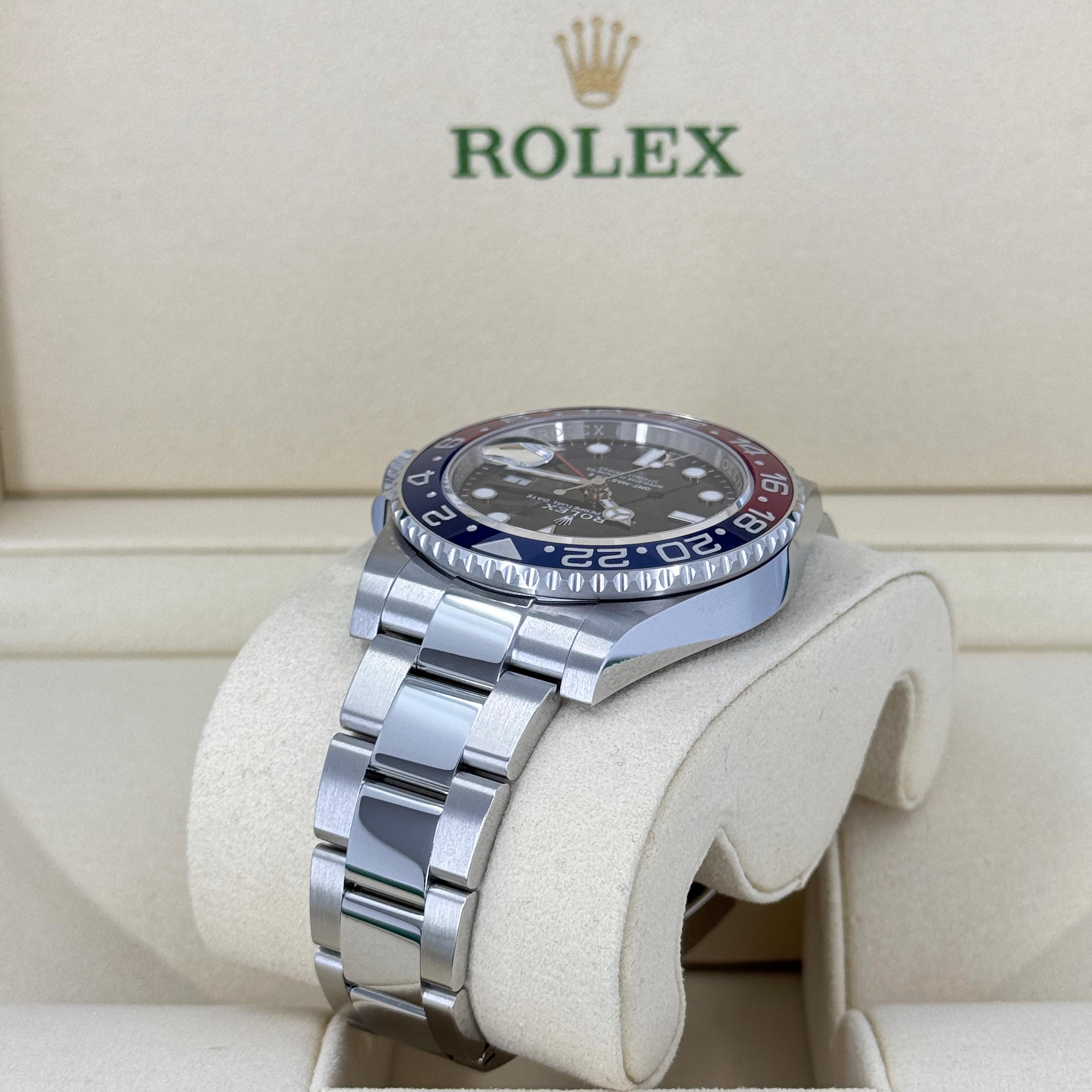 Rolex GMT-Master II Pepsi sin usar Referencia# 126710BLRO, Juego completo, 2025 en venta 6