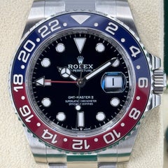 Unworn Rolex GMT-Master II Pepsi Reference# 126710BLRO, Complete set, 2025