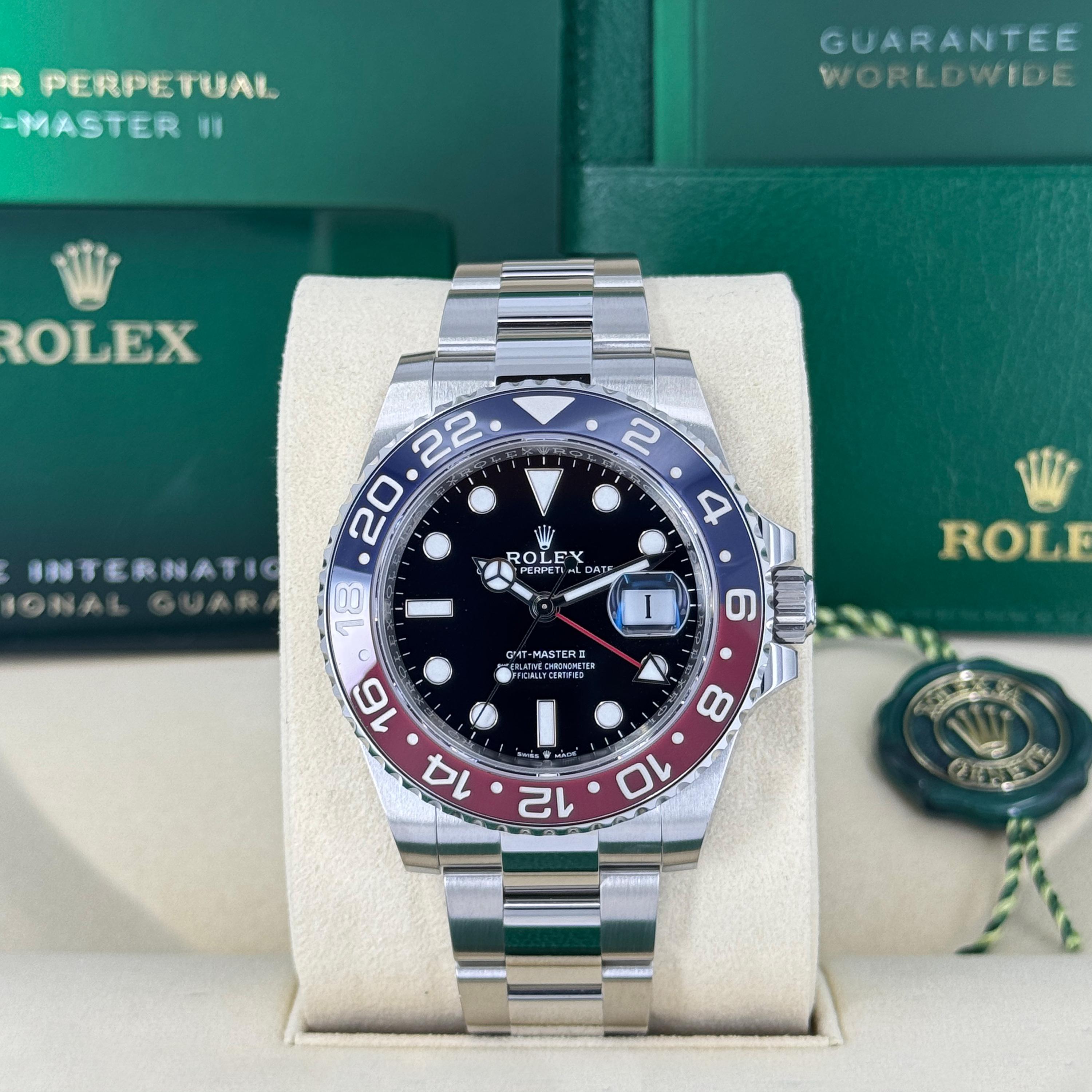 Femenino o masculino Rolex GMT-Master II Pepsi sin usar Referencia# 126710BLRO, Juego completo, 2025 en venta