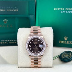 Unworn Rolex Lady-Datejust 28 Reference# 279135rbr, Complete set, 2025