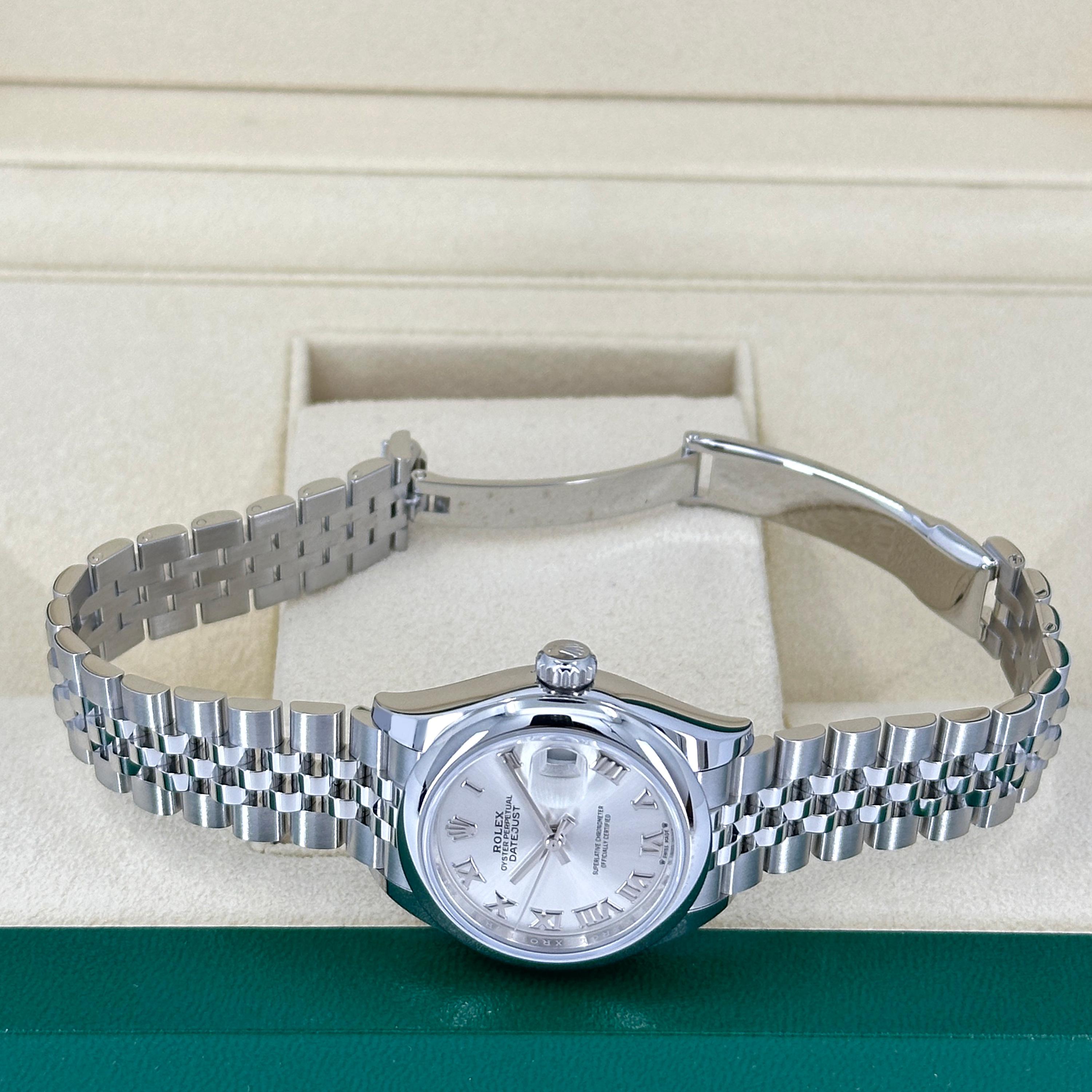 Ungetragene Rolex Lady-Datejust 28 Reference# 279160, Komplettset, 2025 im Angebot 7